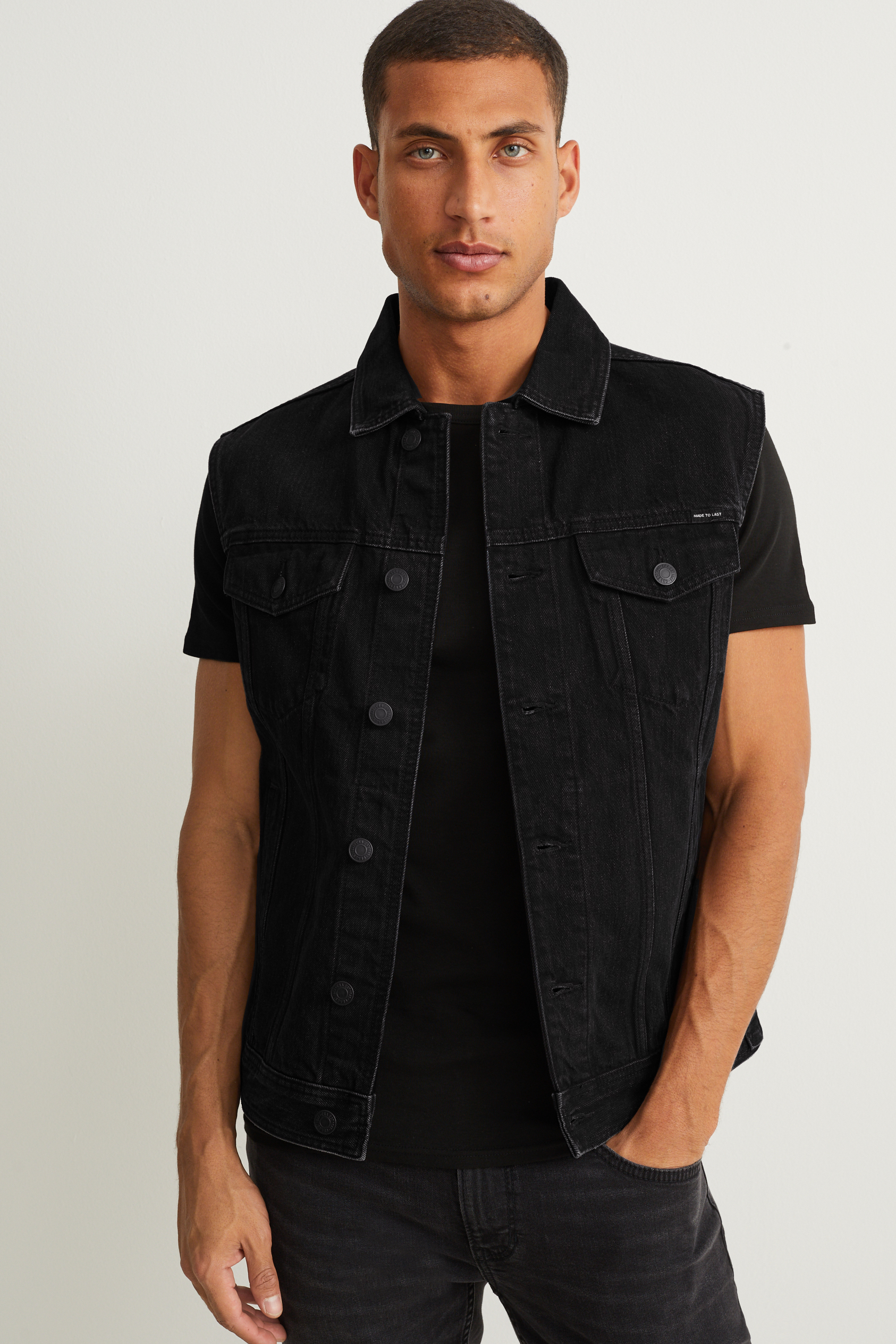 Denim waistcoat