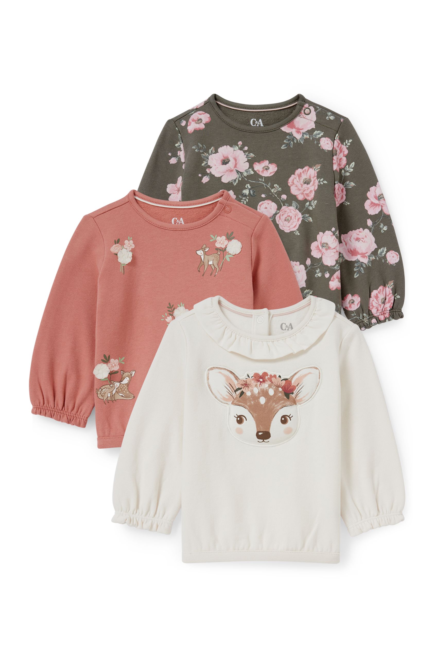 Multipack of 3 - baby sweatshirt