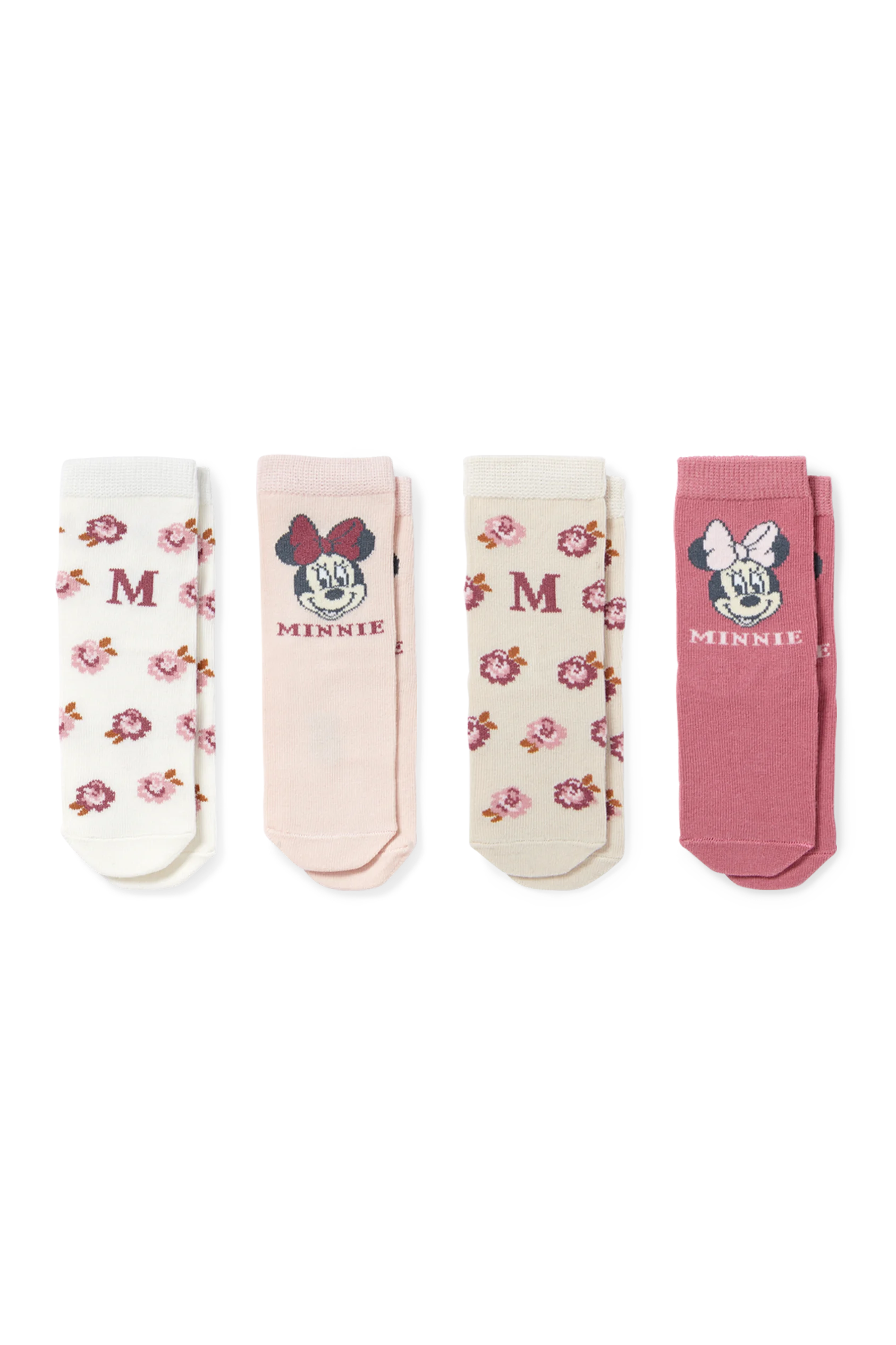 Multipack of 4 - Minnie Mouse - socks with motif