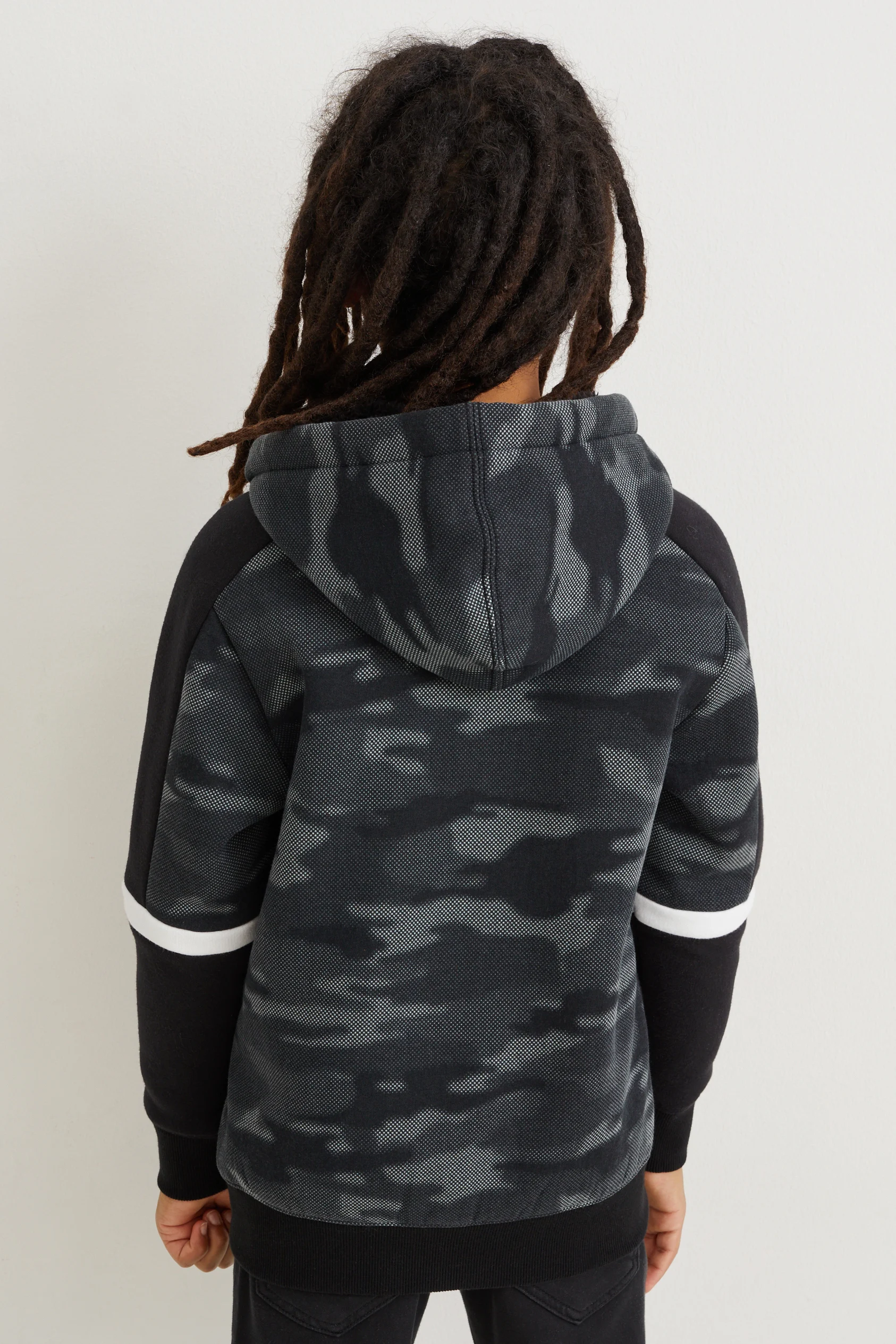 Zip-through hoodie
