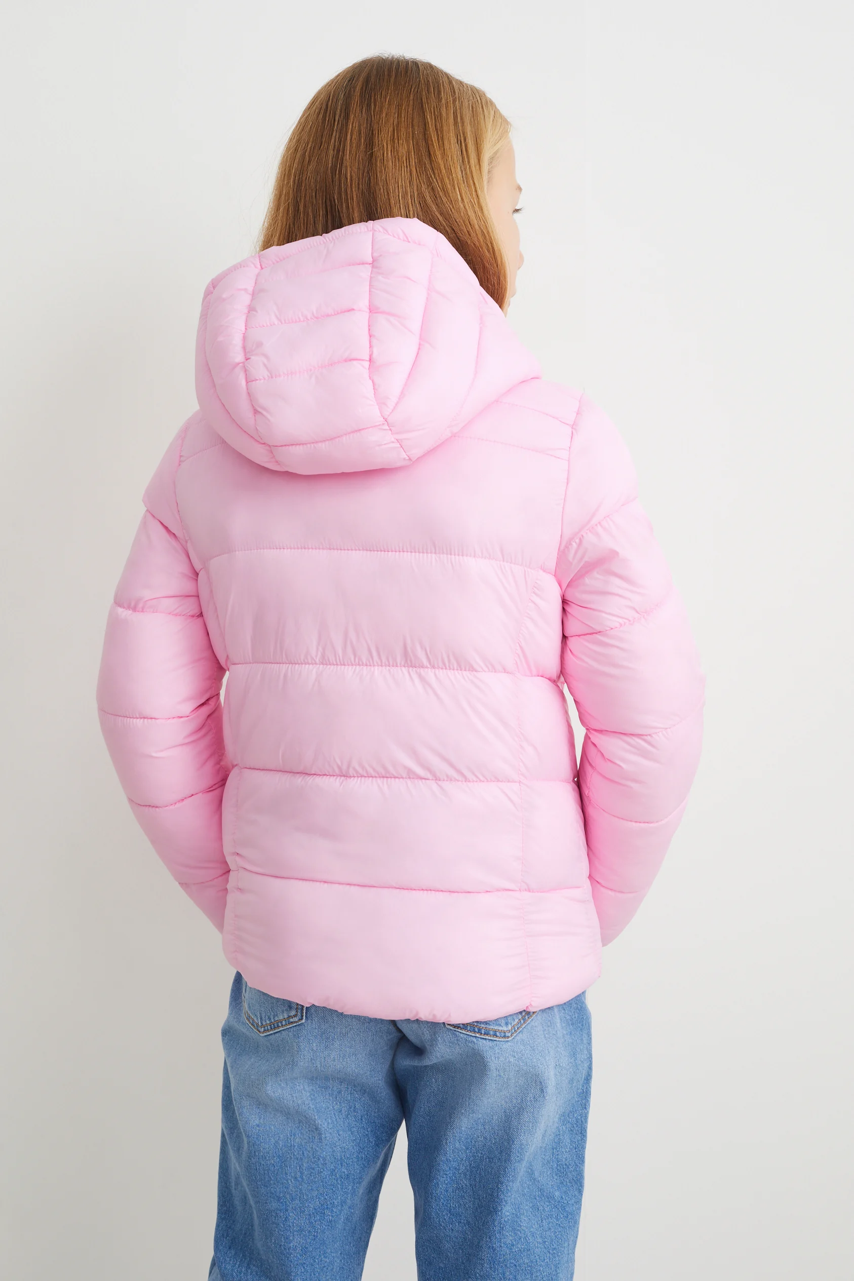 Quilted jacket with hood