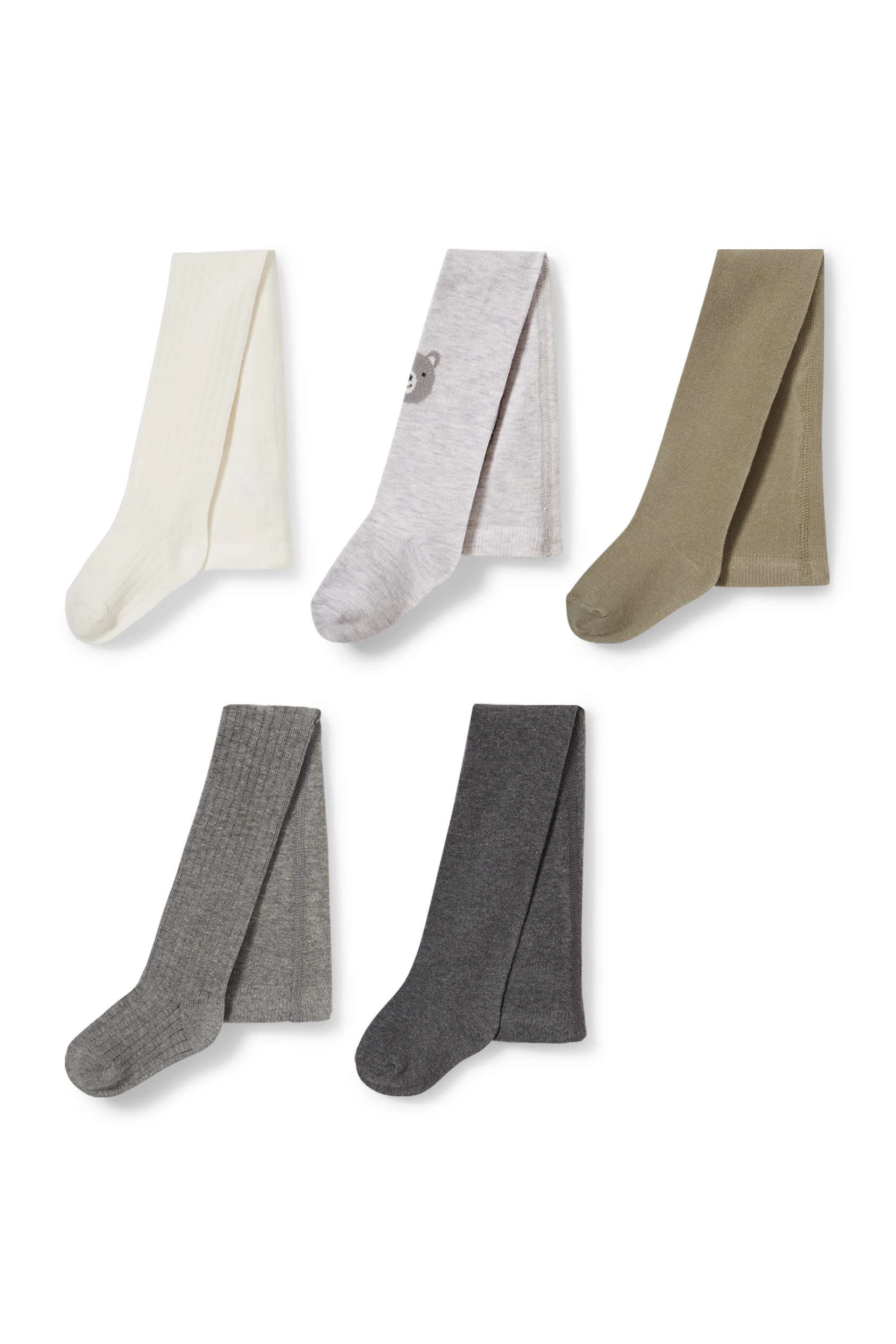 Multipack of 5 - baby tights