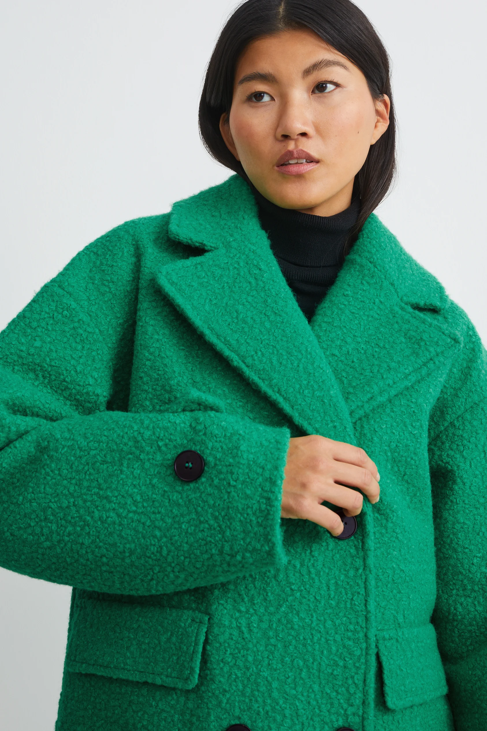 Bouclé coat
