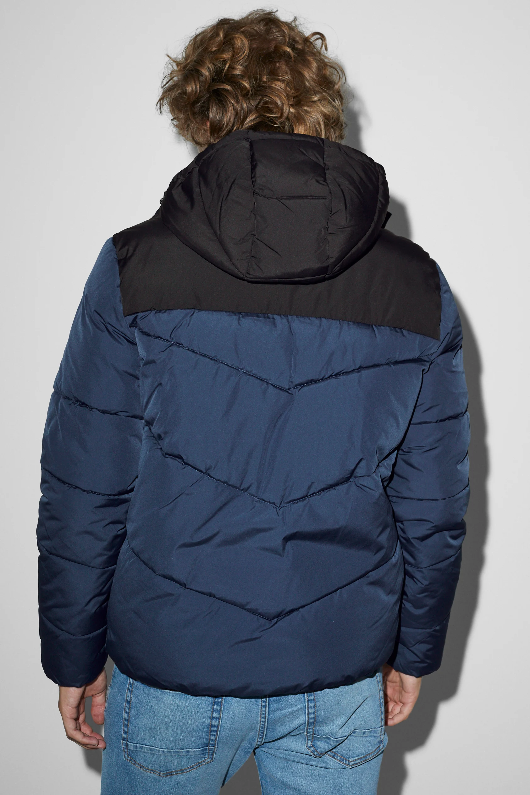 Quilted jacket with hood