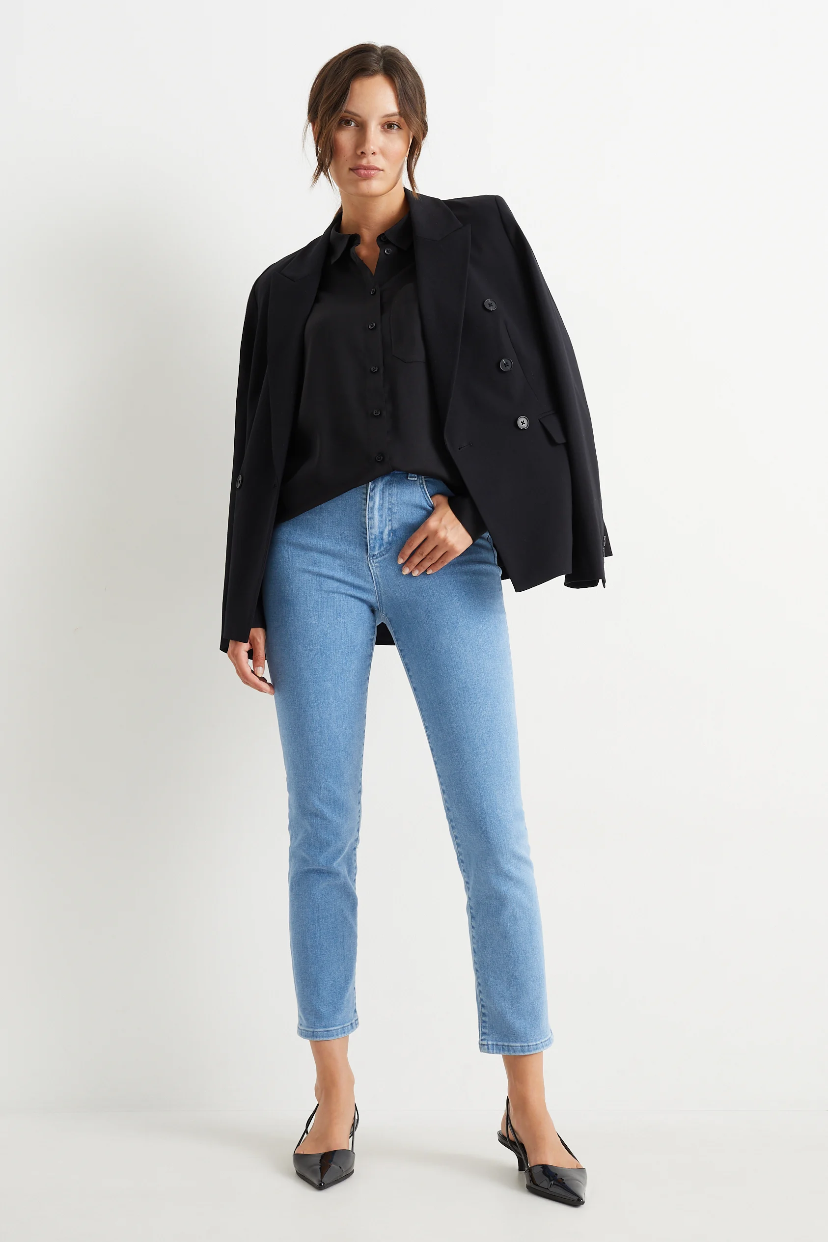 Straight jeans - high waist