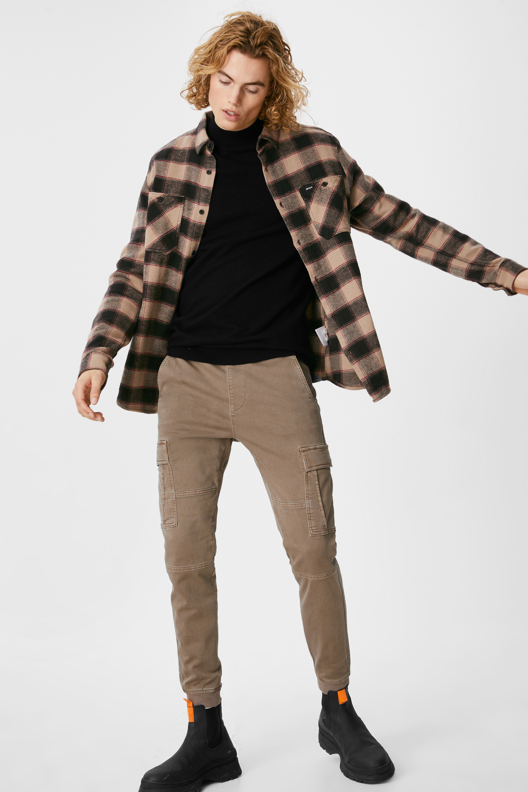 Cargo trousers - slim fit