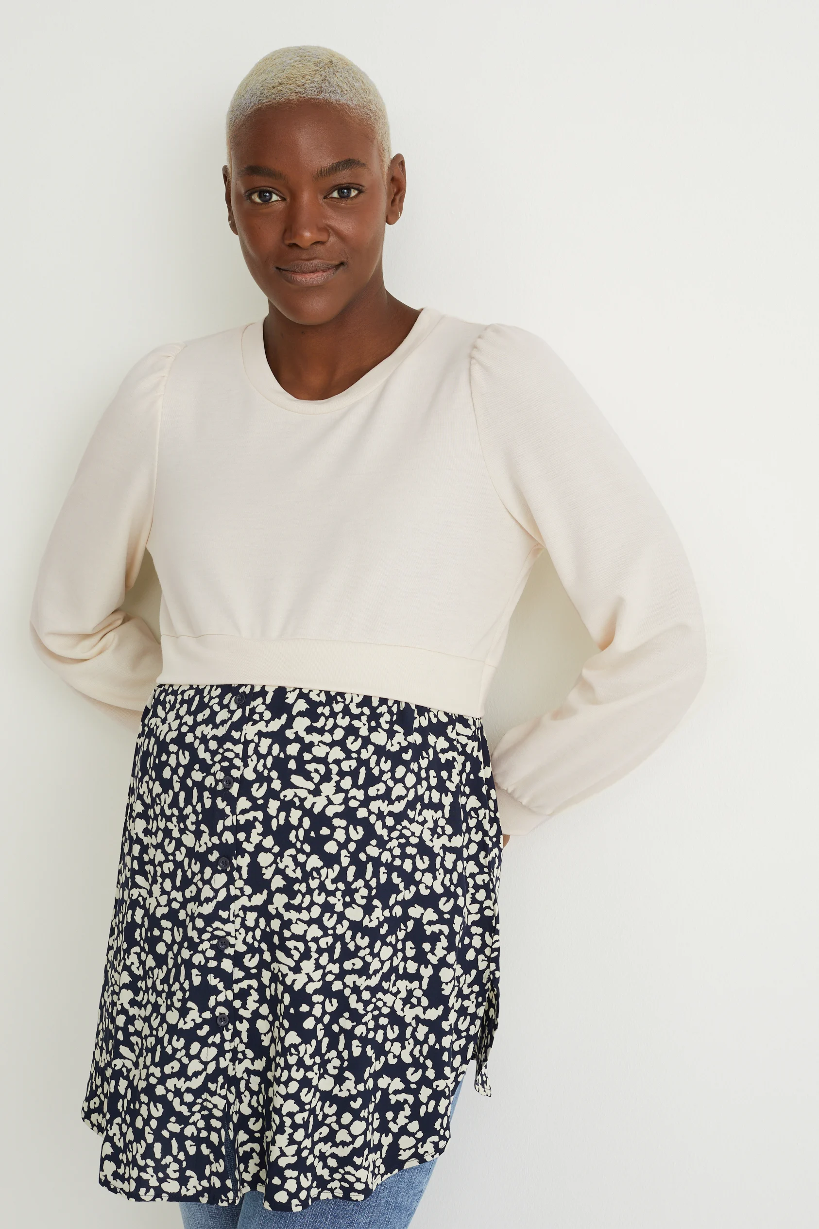 Maternity sweatshirt - 2-in-1 look