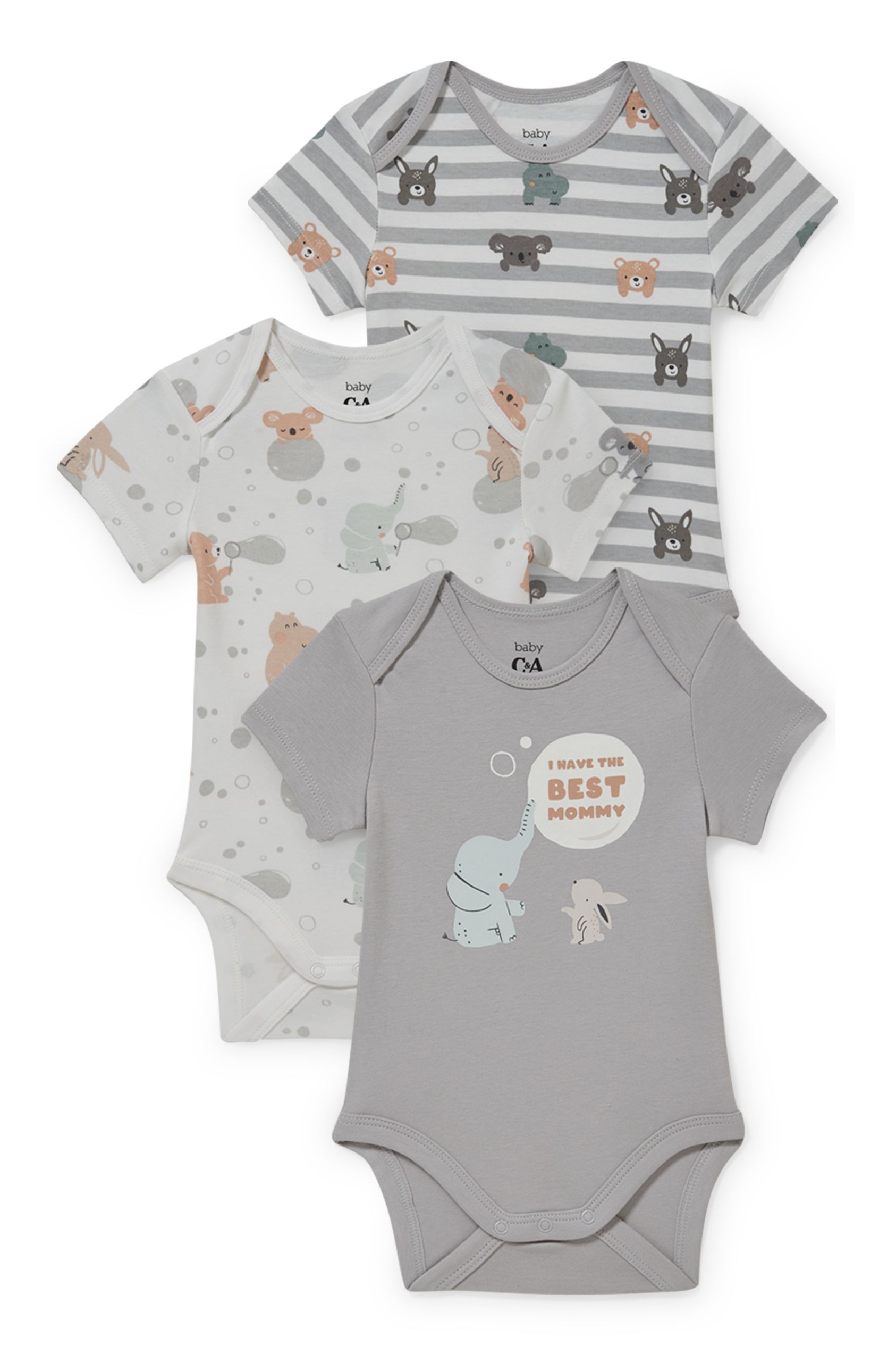 Multipack of 3 - baby bodysuit