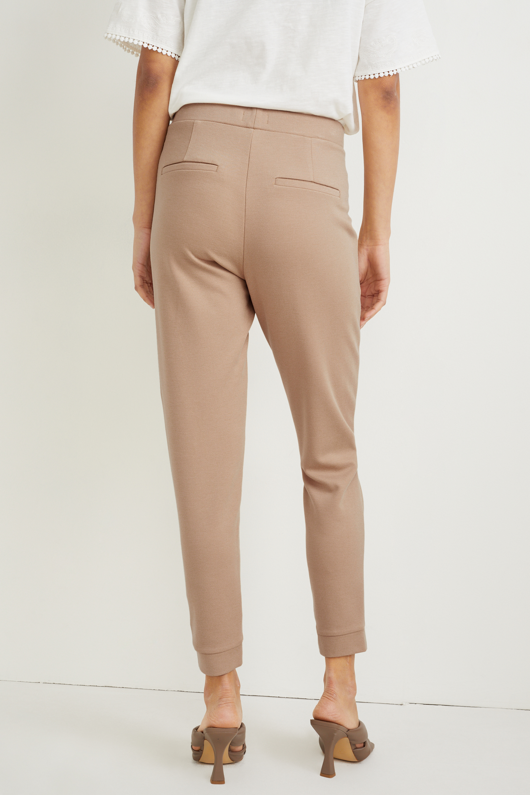 Jersey trousers - tapered fit