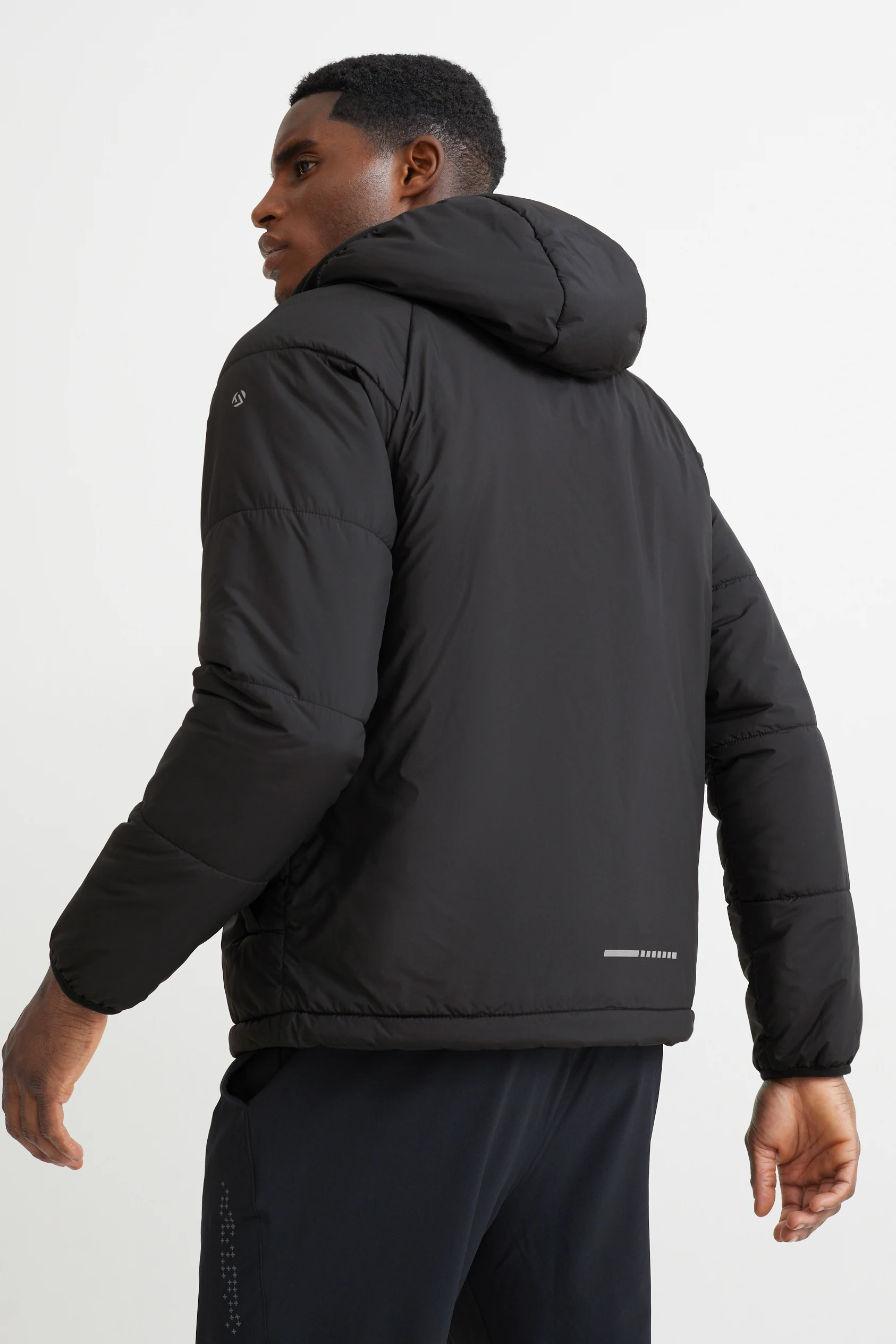 Outdoor jacket with hood