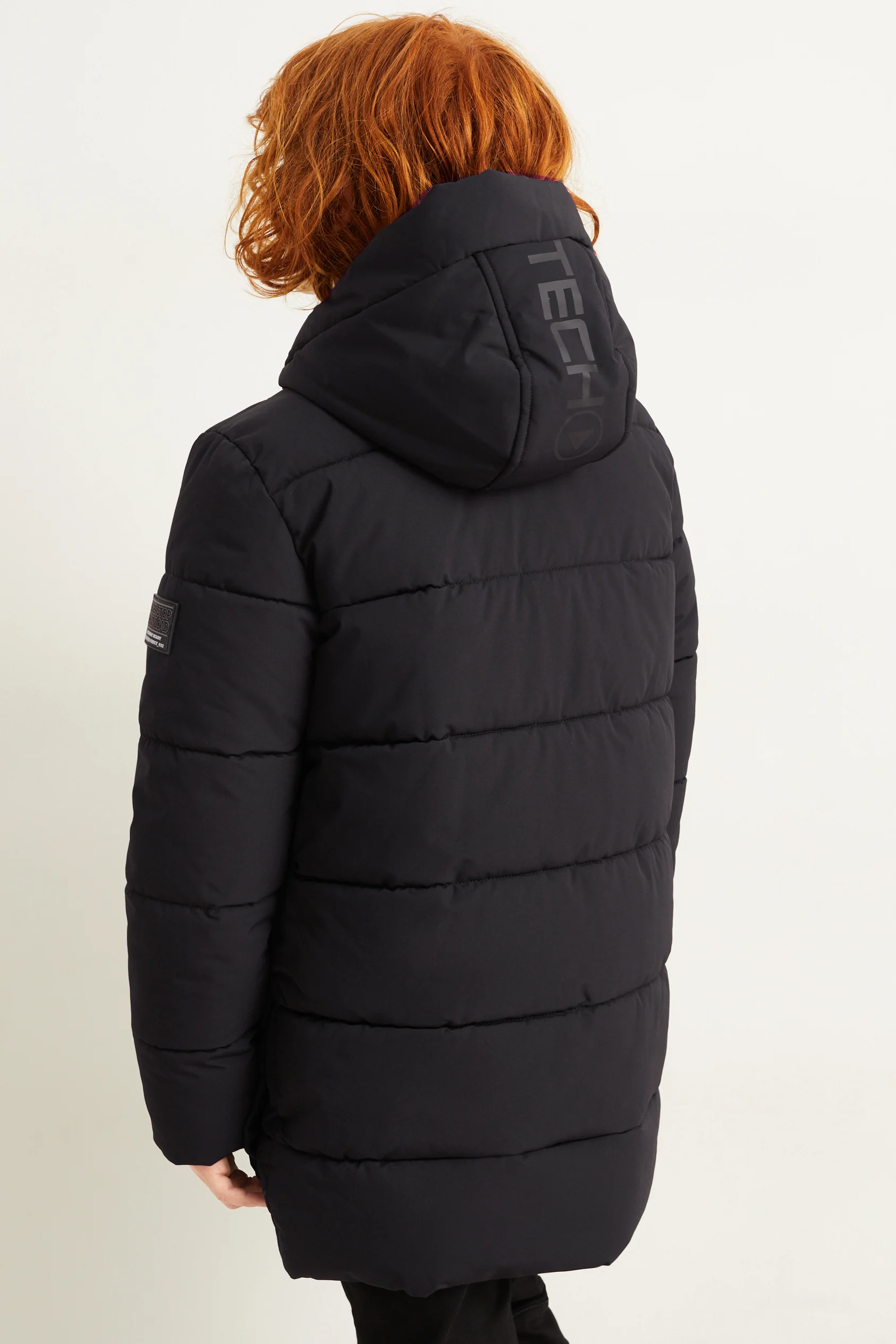 Quilted jacket with hood
