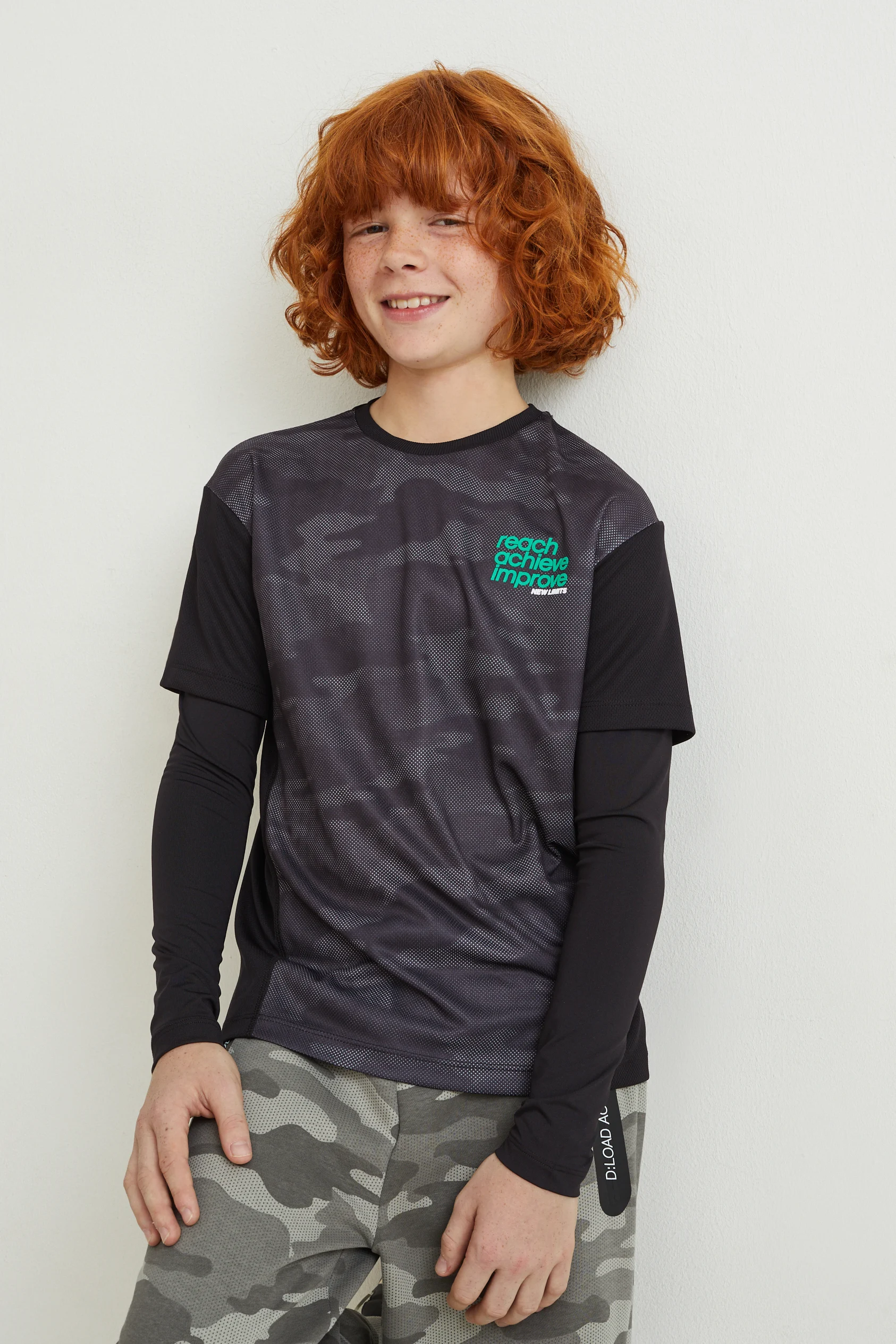 Long sleeve top - 2-in-1 look