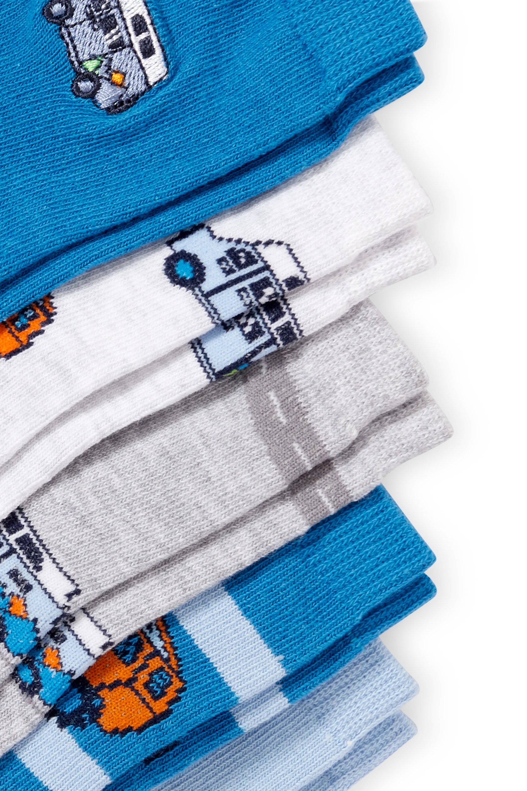 Multipack of 5 - cars - socks with motif