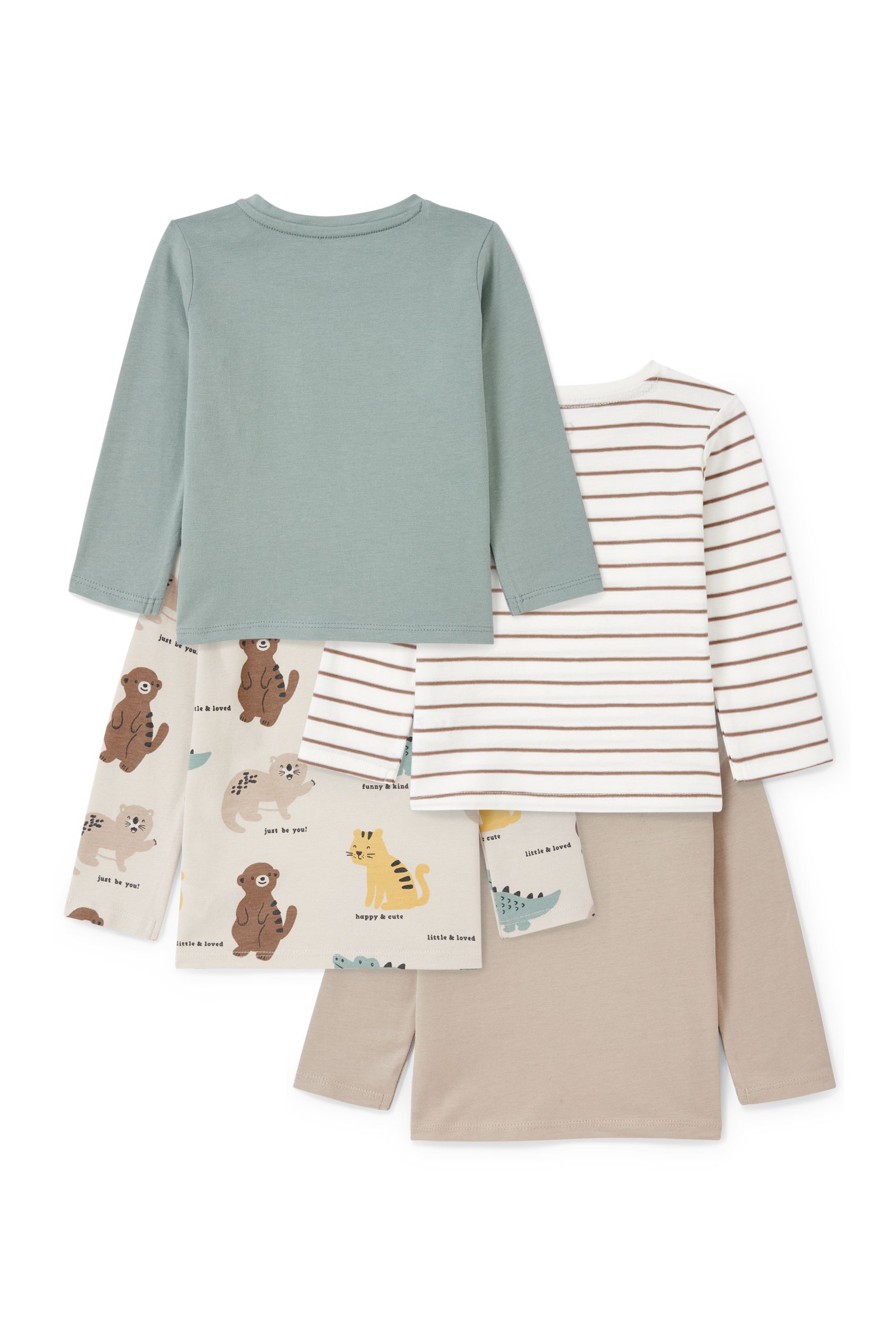 Multipack of 4 - baby long sleeve top