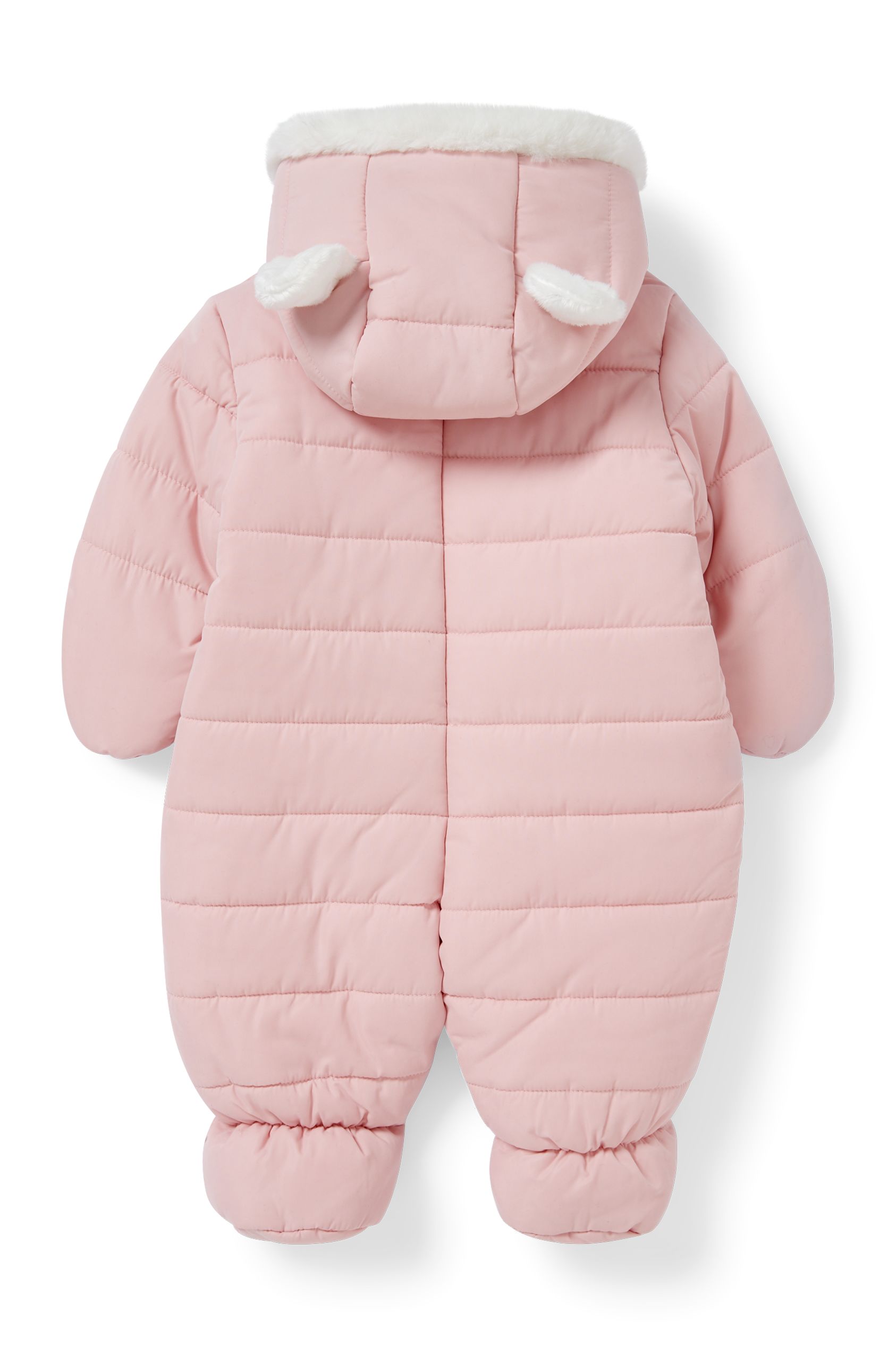 Baby snowsuit with hood