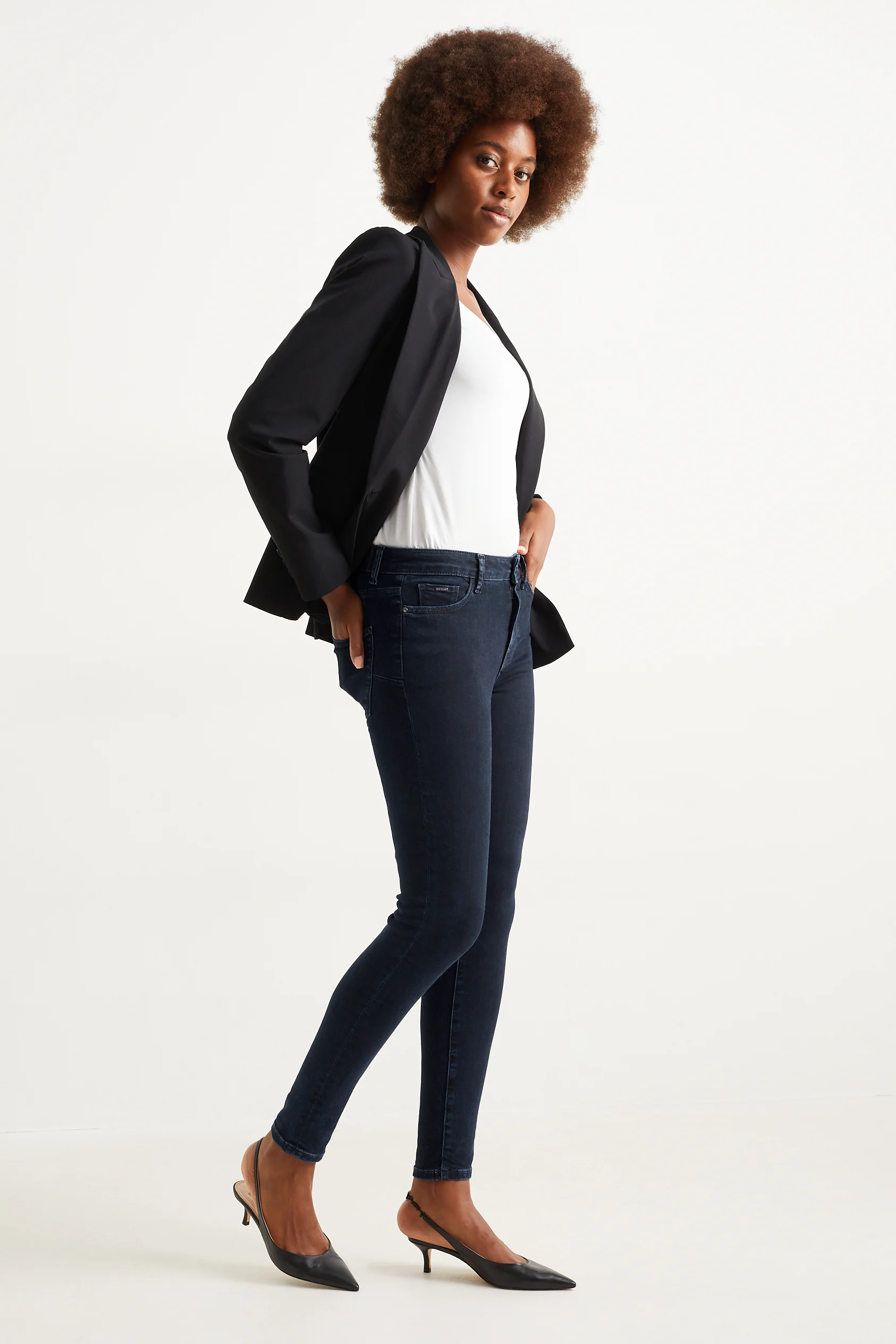 Skinny jeans - mid-rise waist - LYCRA?