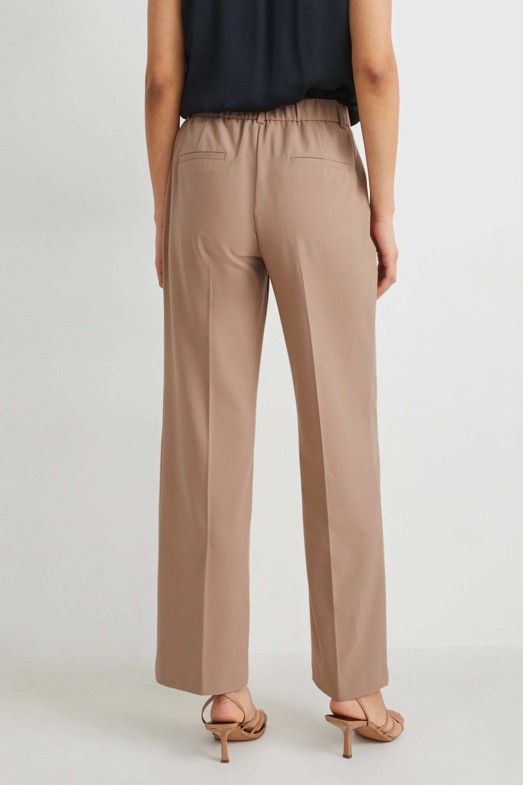 Cloth trousers - high waist - straight fit
