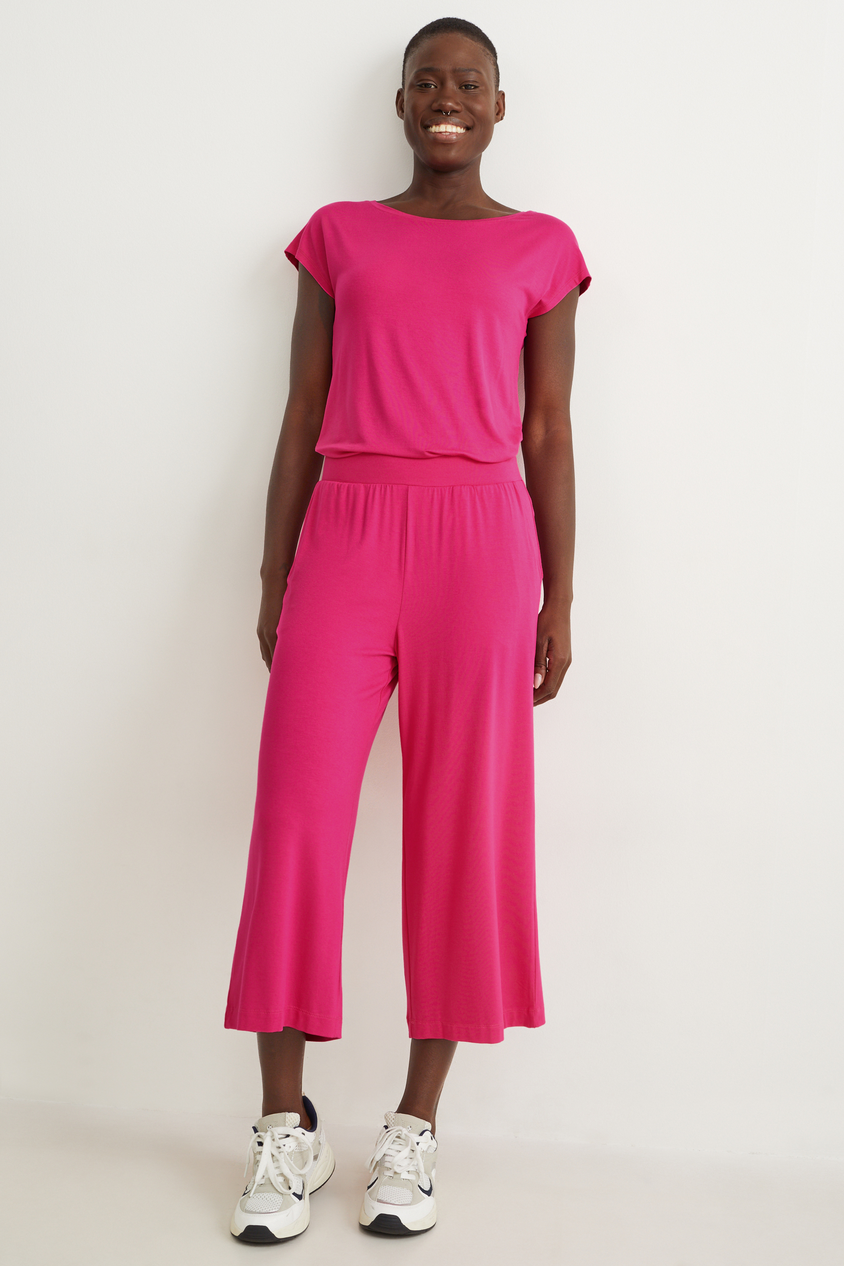 Basic culottes - mid-rise waist