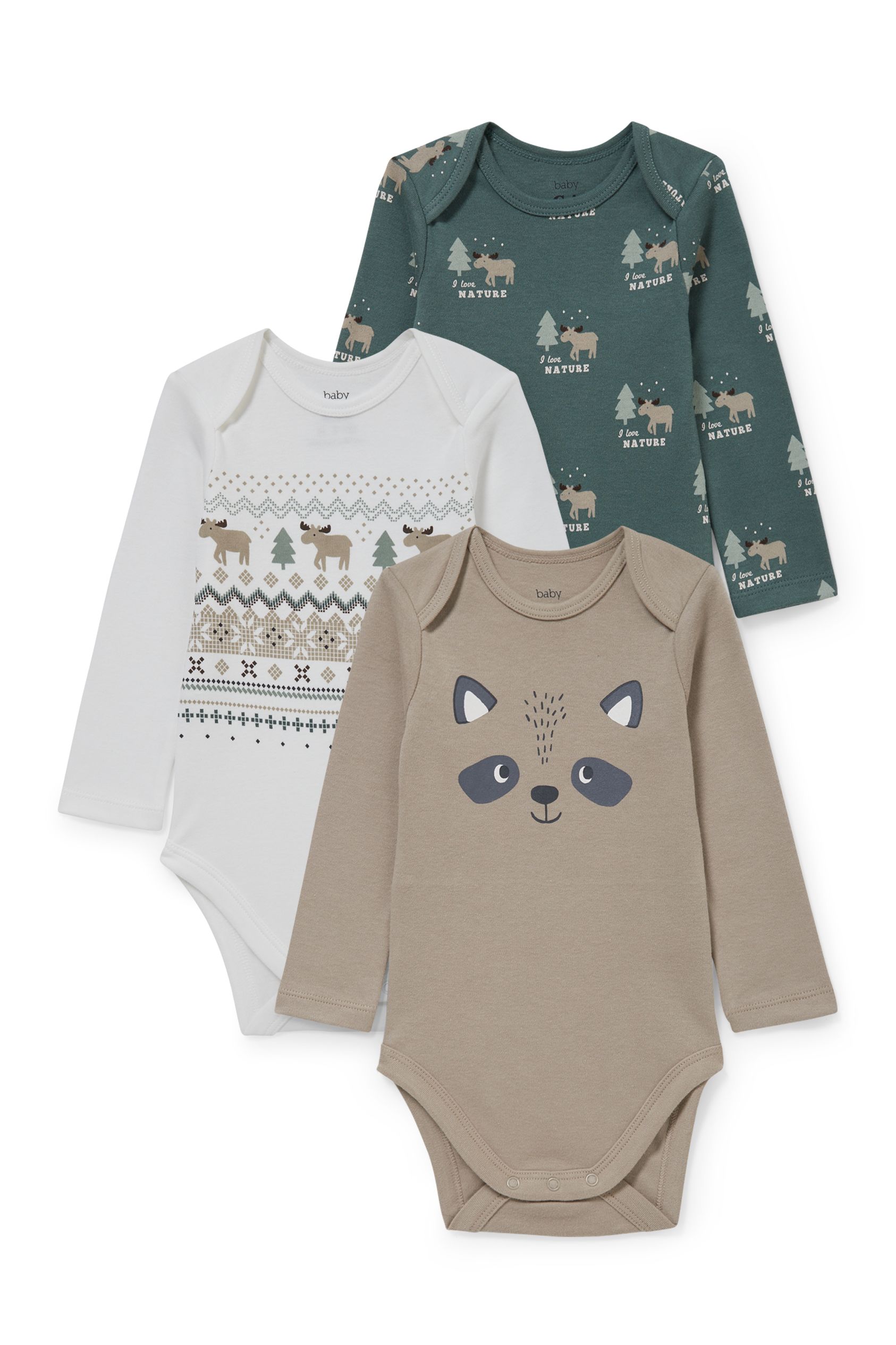 Multipack of 3 - baby bodysuit