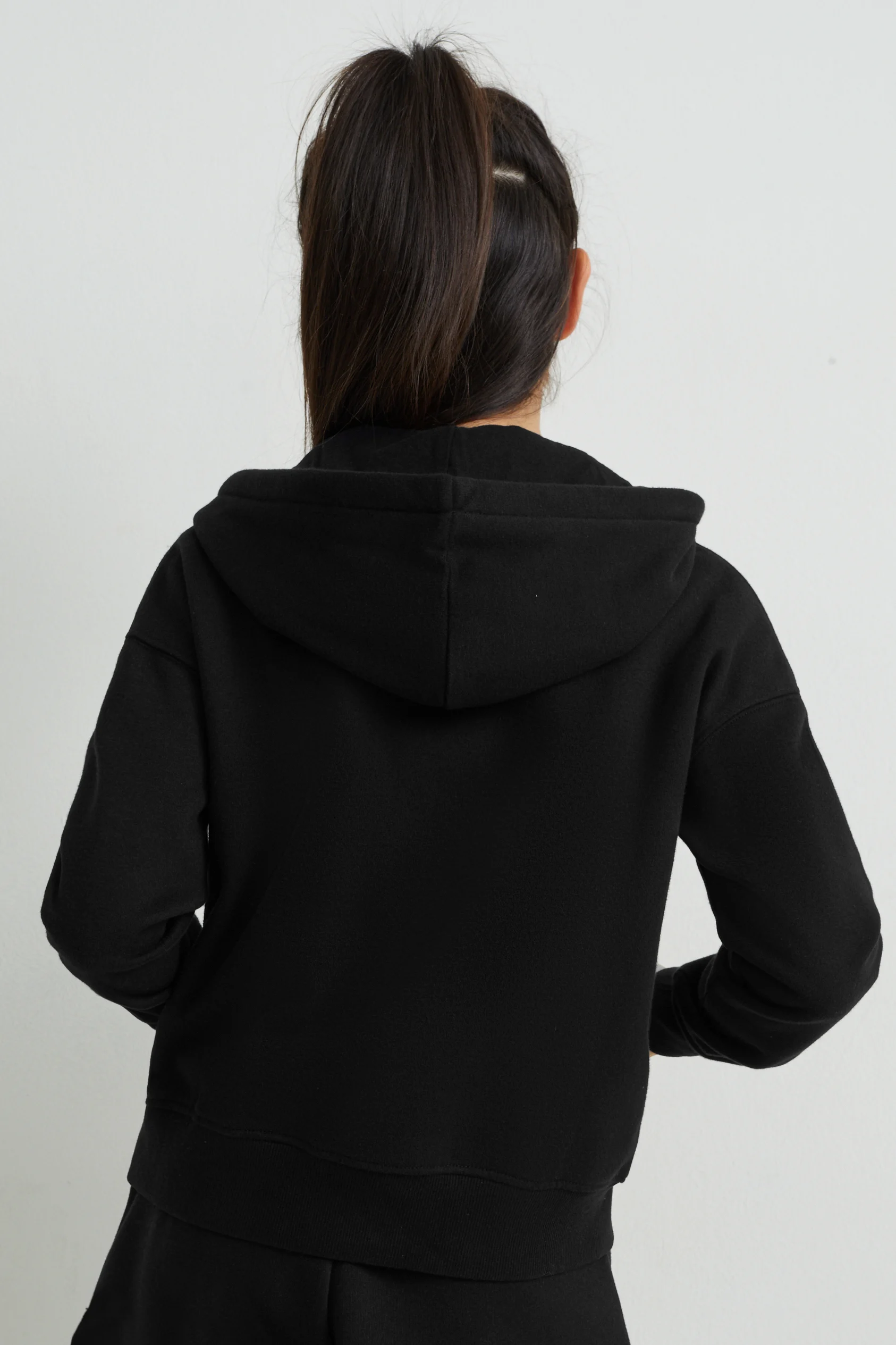 Zip-through sweatshirt with hood
