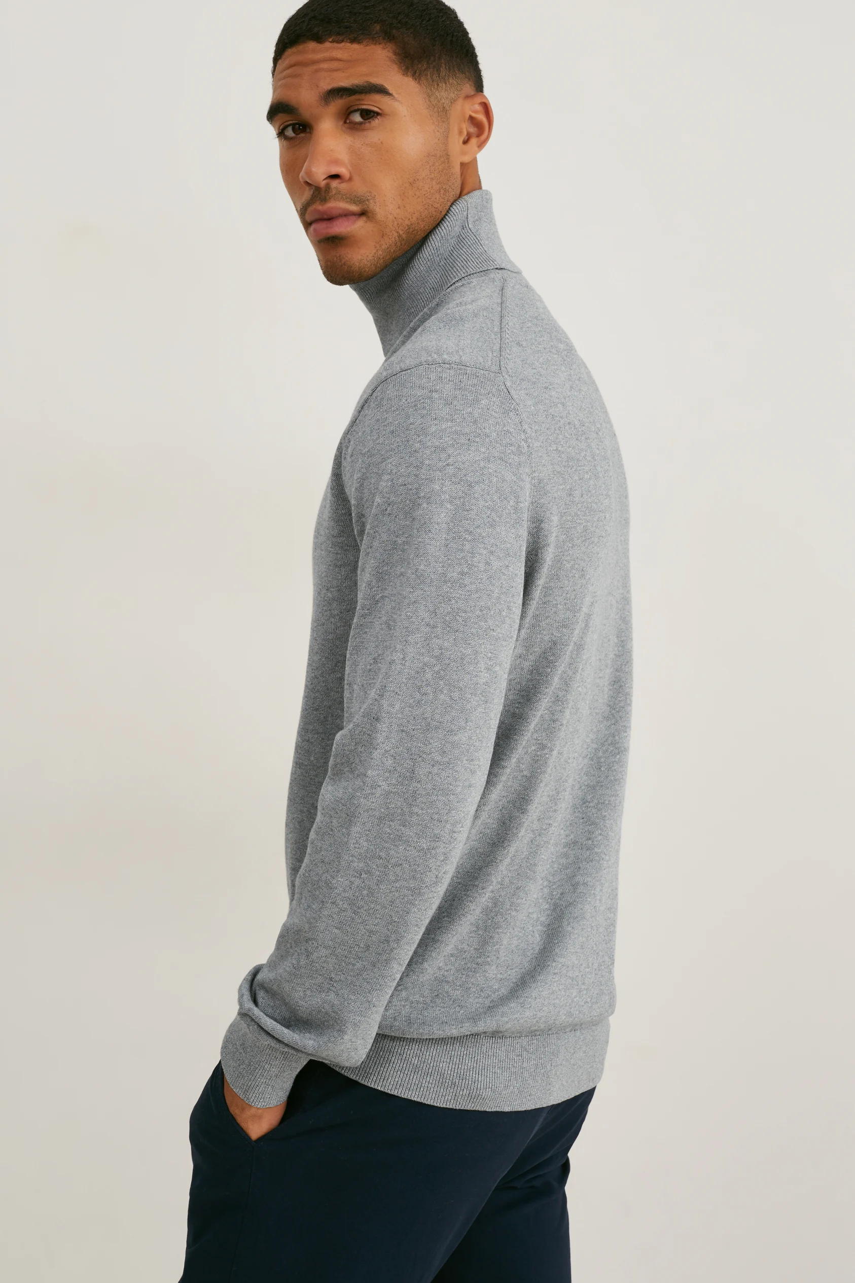 Polo neck jumper
