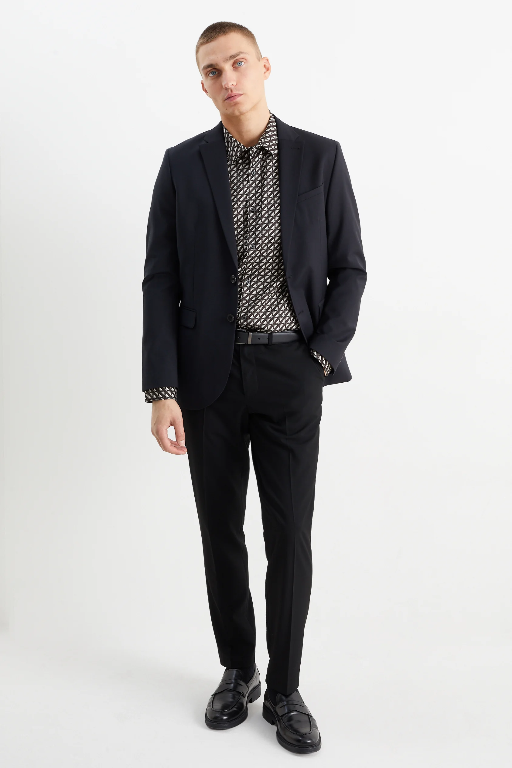 Business shirt - slim fit - kent collar - easy-iron