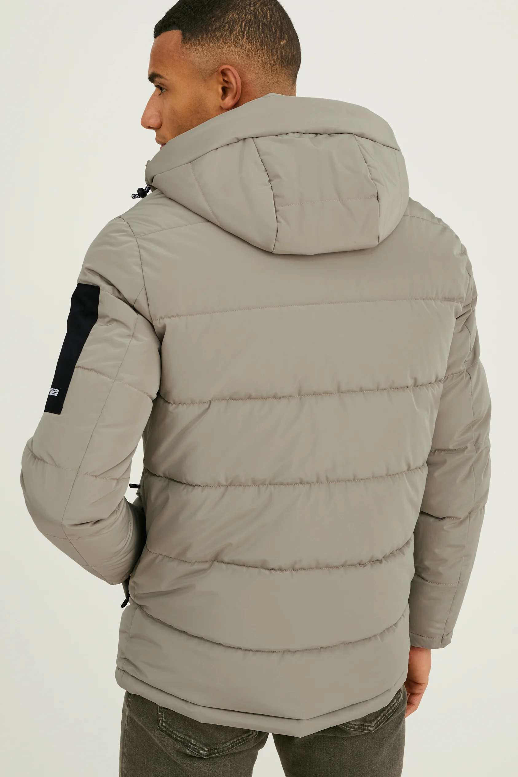 Quilted jacket with hood