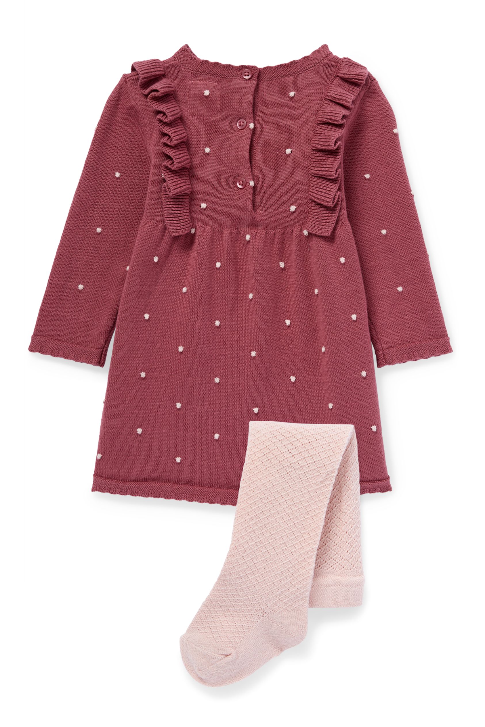 Knitted baby outfit - 2 piece