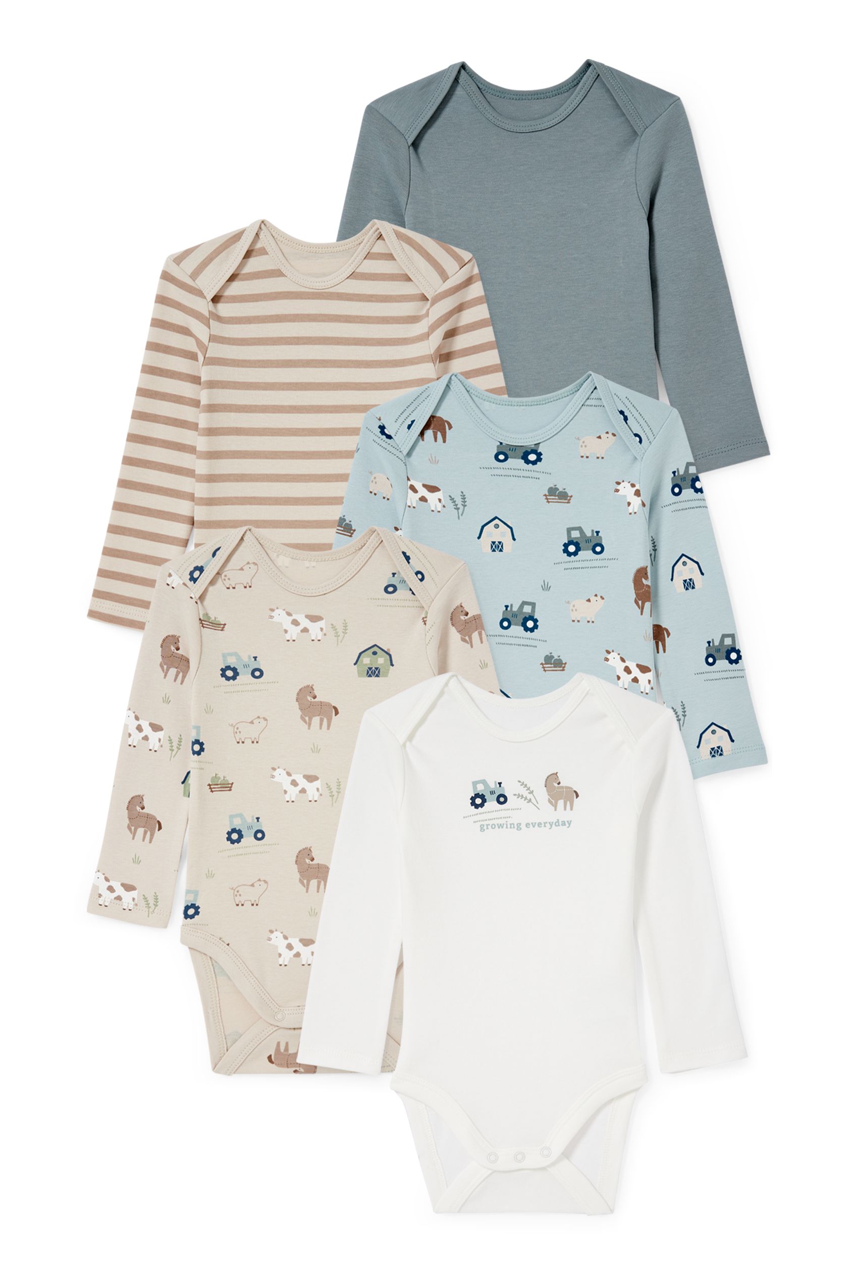 Multipack of 5 - baby bodysuit