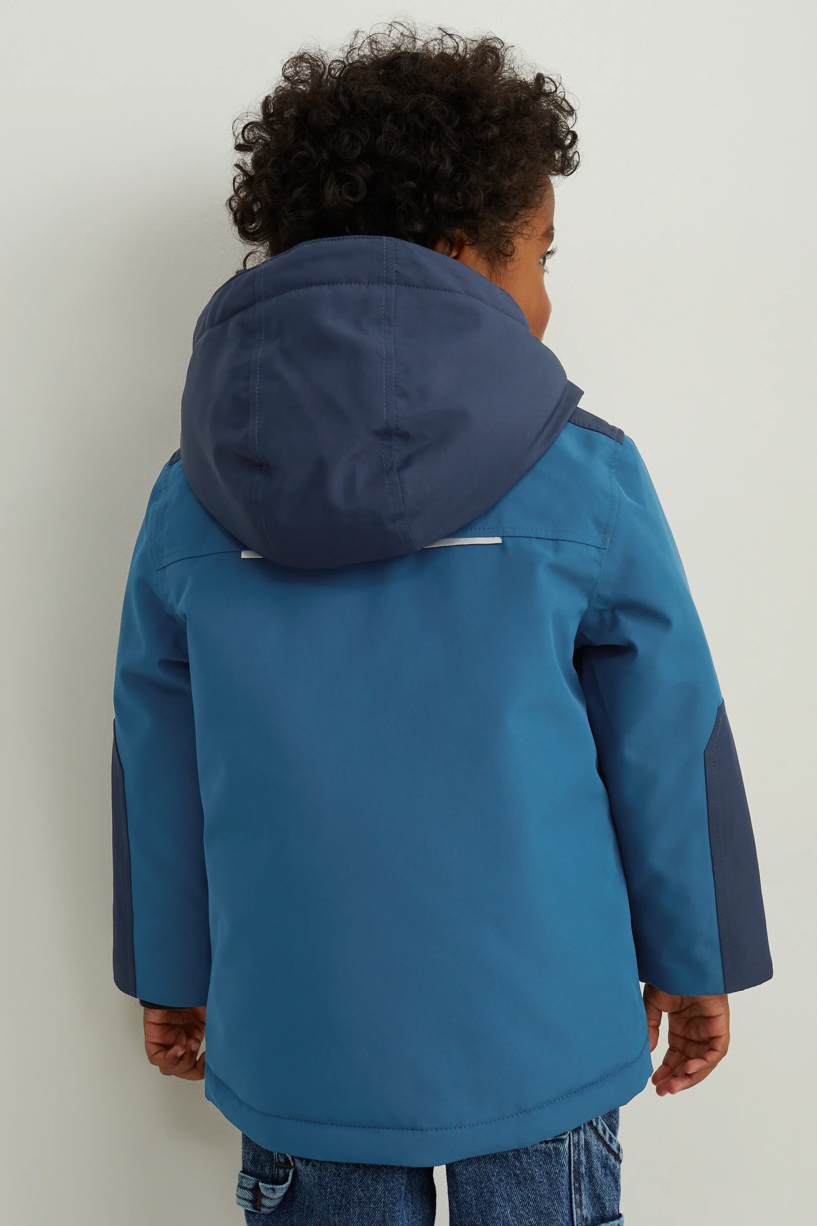 Rain jacket with hood