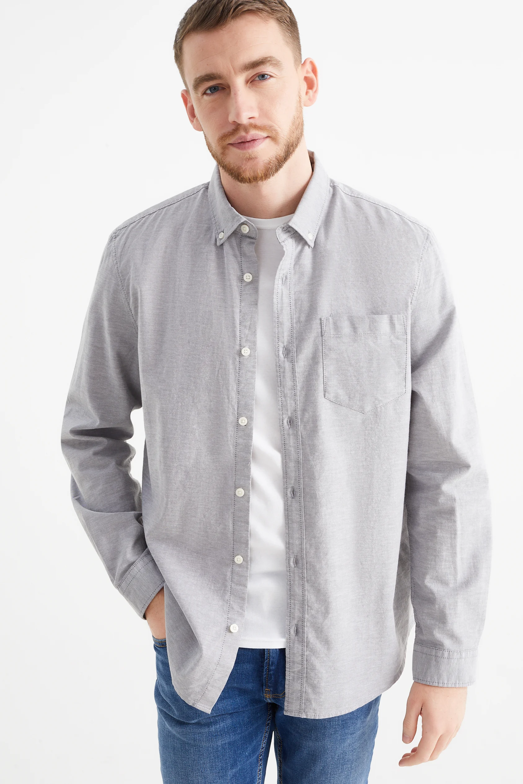 Oxford shirt - regular fit - button-down collar