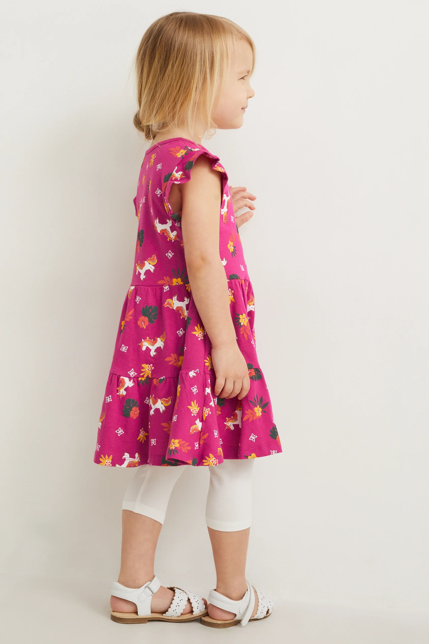 Unicorn - set - dress, leggings and bag - 3 piece set