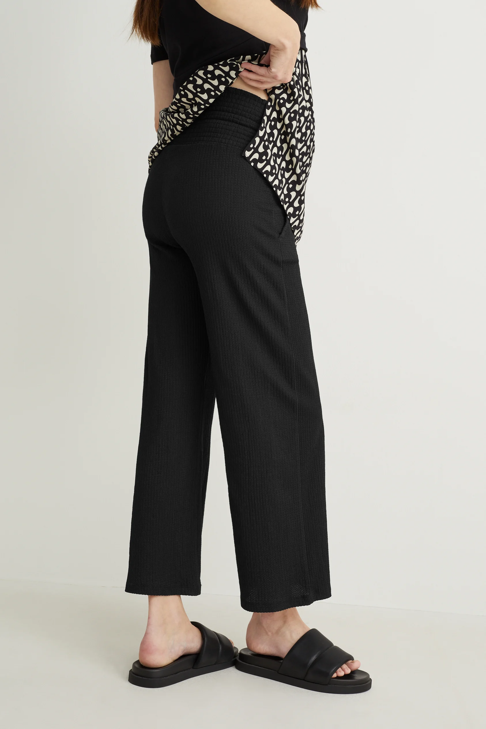 Jersey maternity trousers