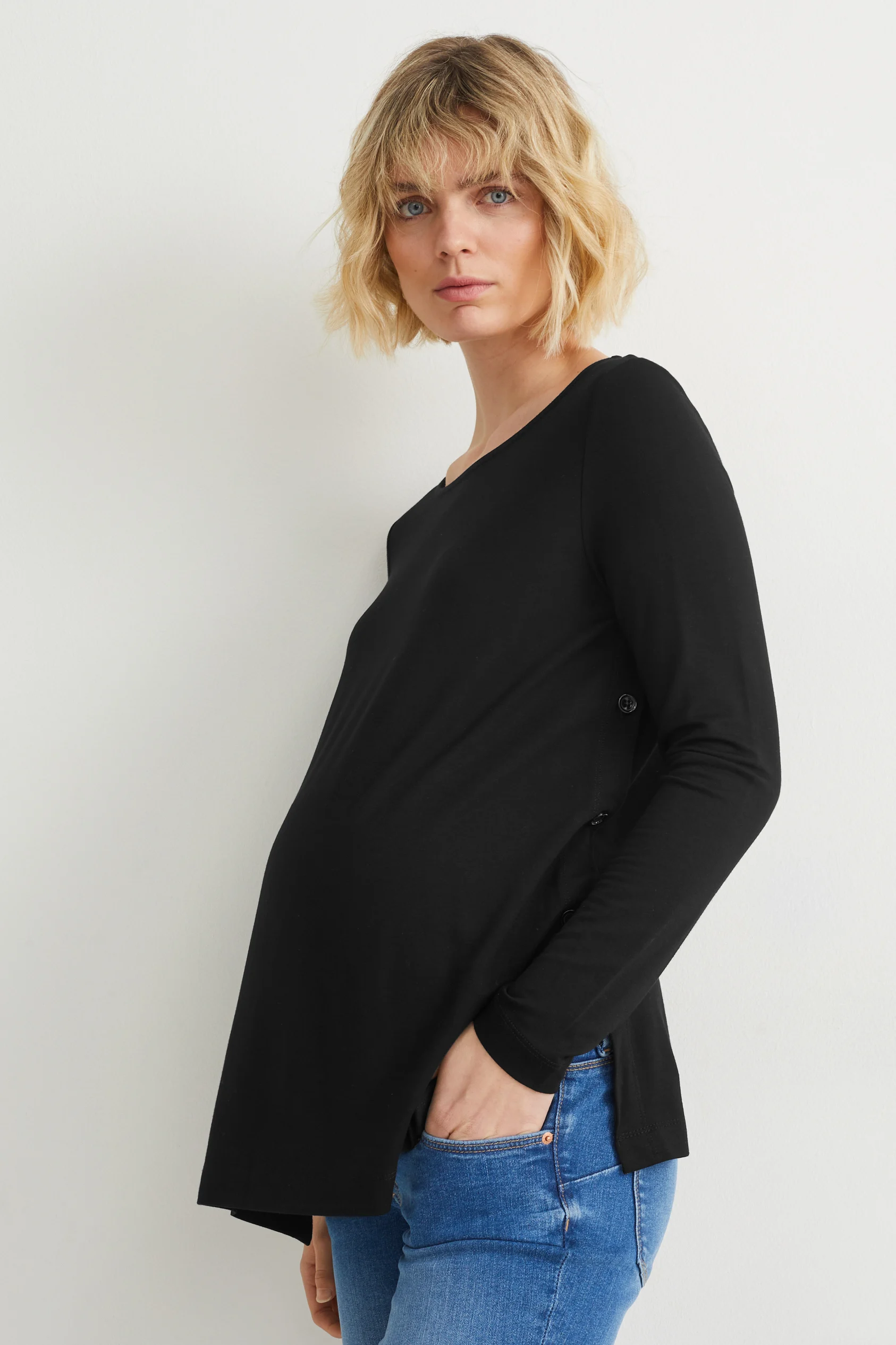Nursing long sleeve top