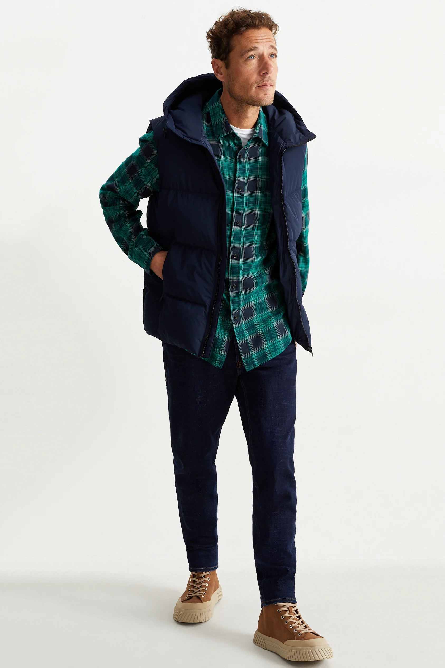 Shirt - regular fit - kent collar - check