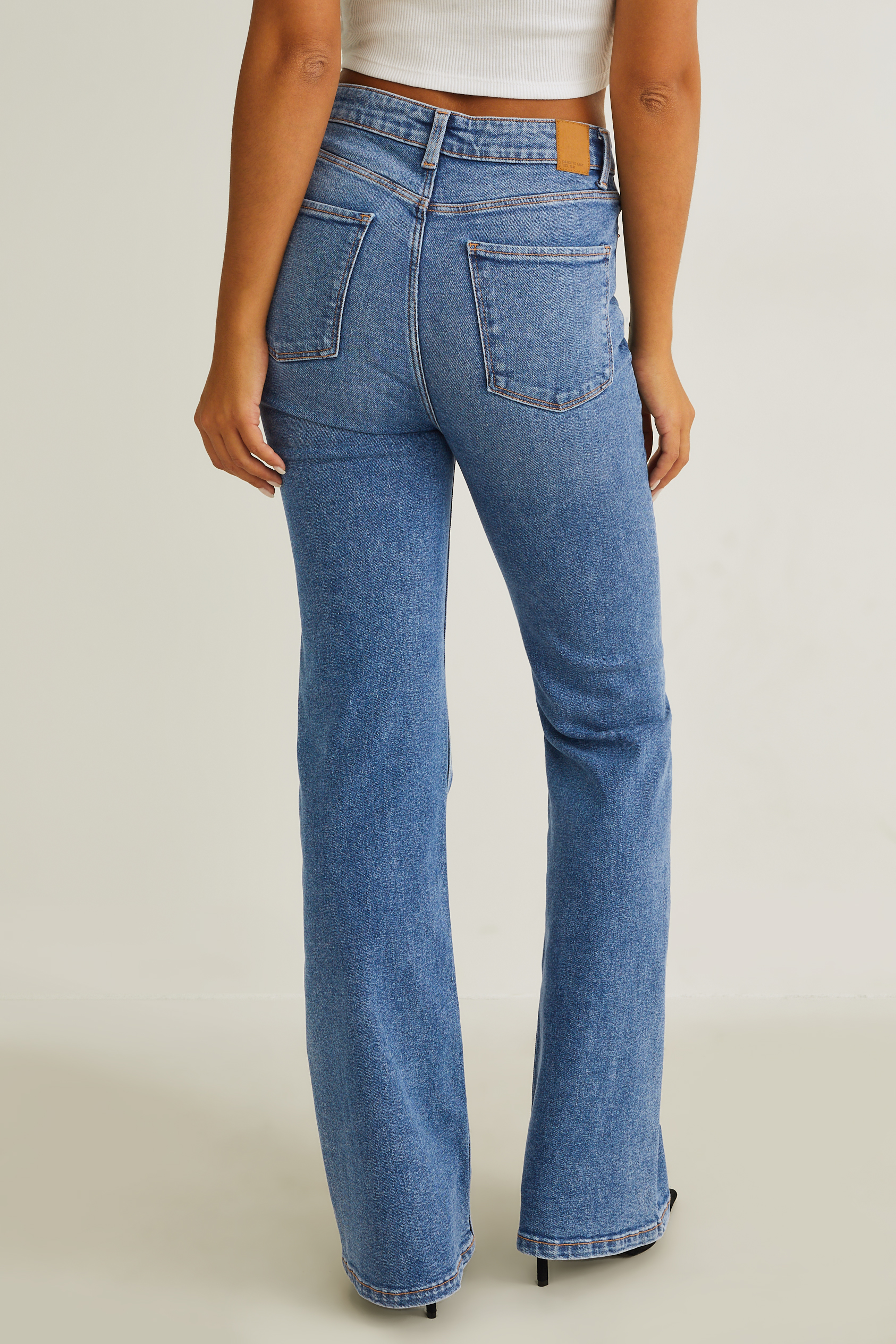 Flared jeans - high waist - LYCRA?