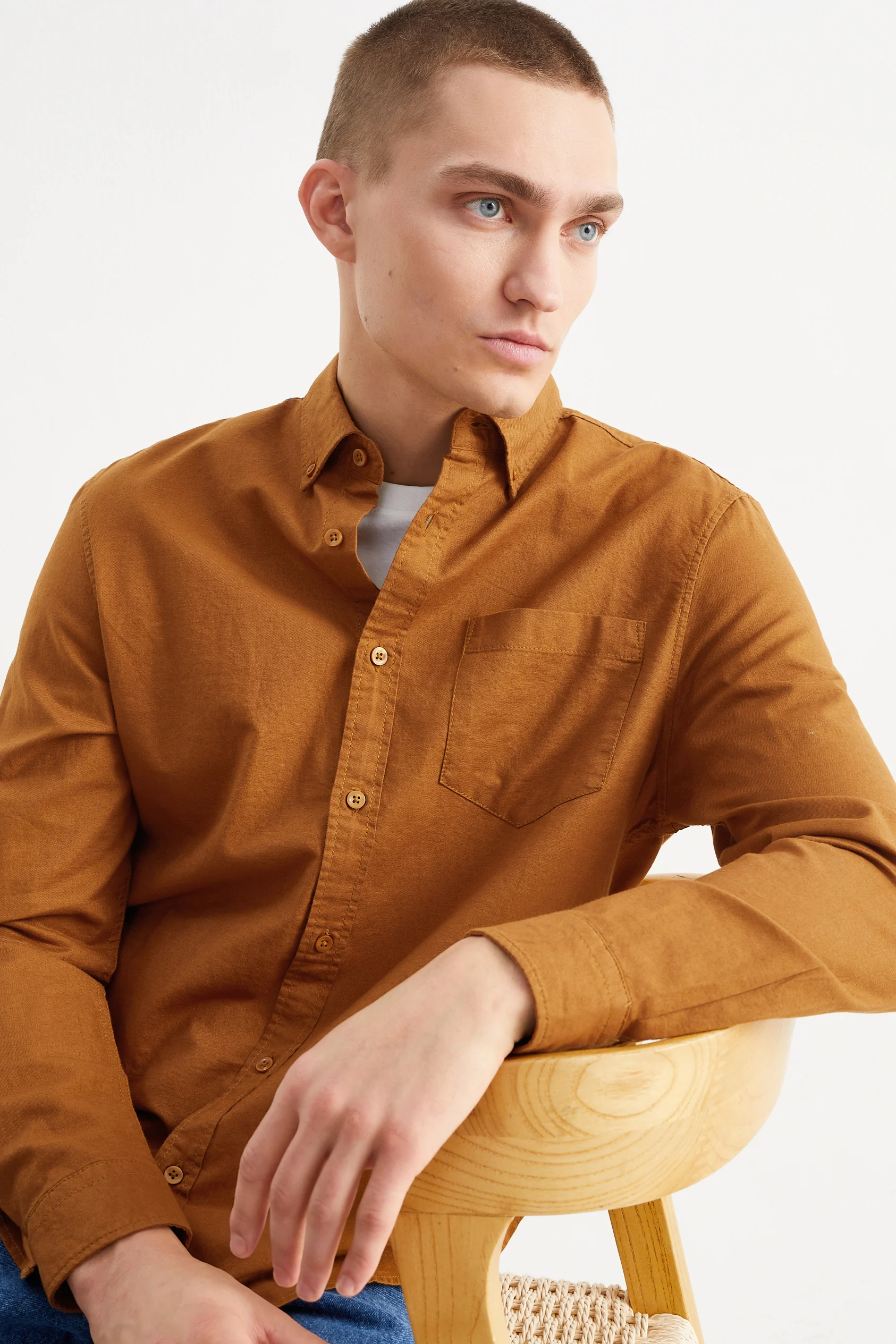 Oxford shirt - regular fit - button-down collar