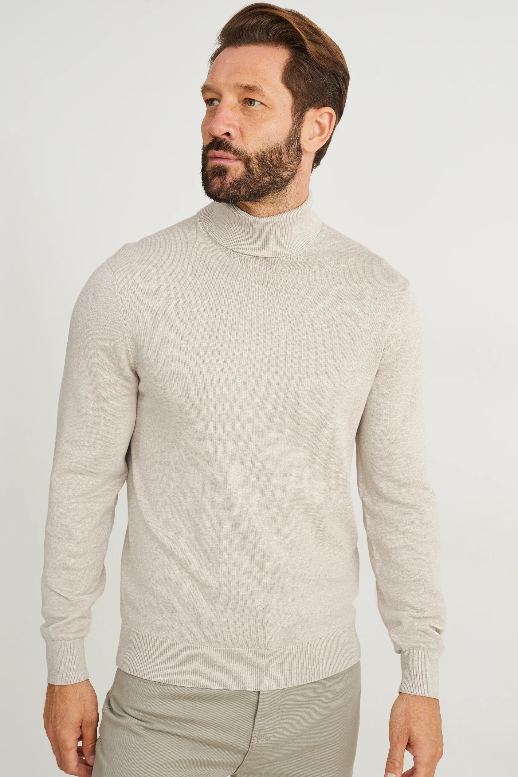 Polo neck jumper