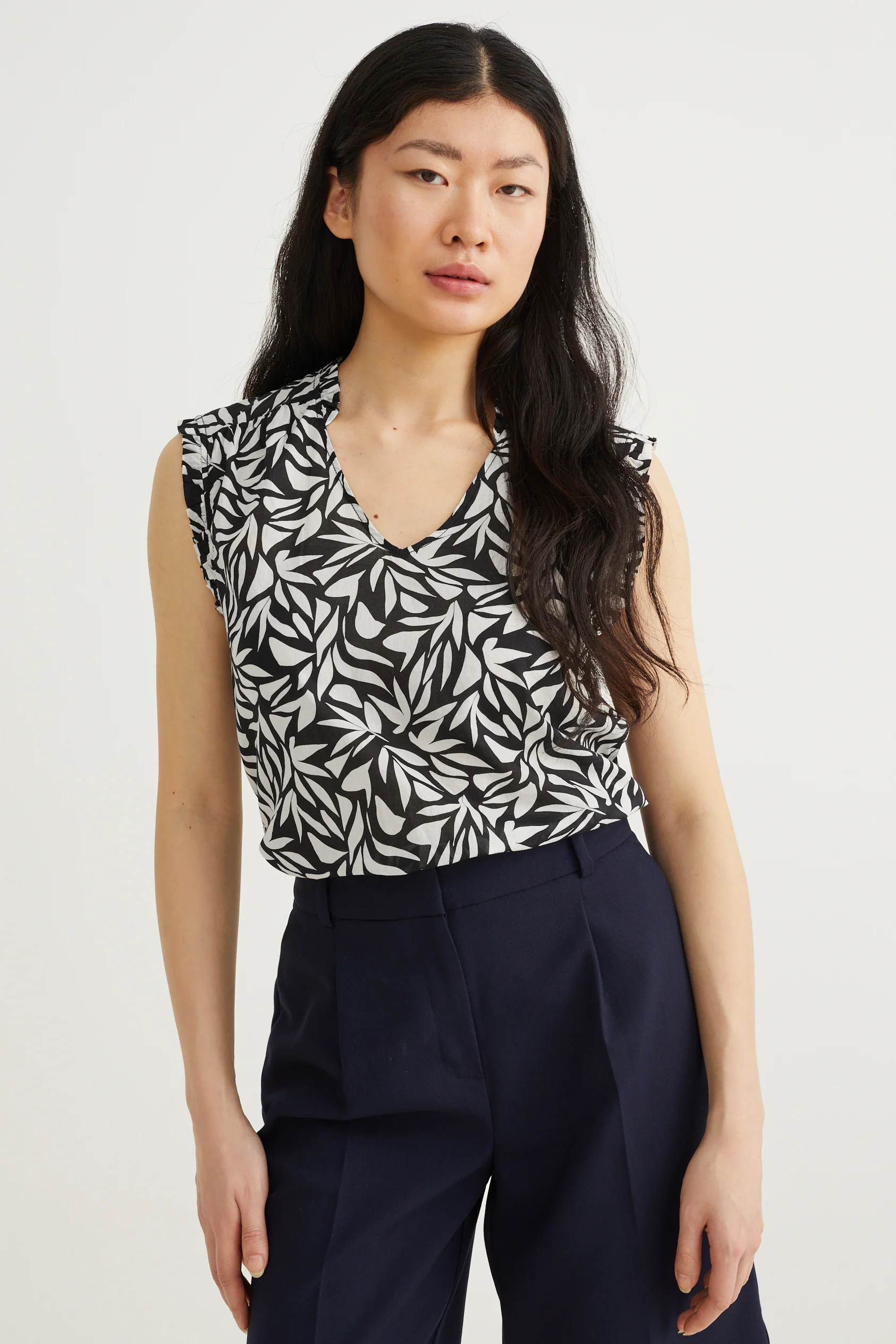 Blouse top - patterned