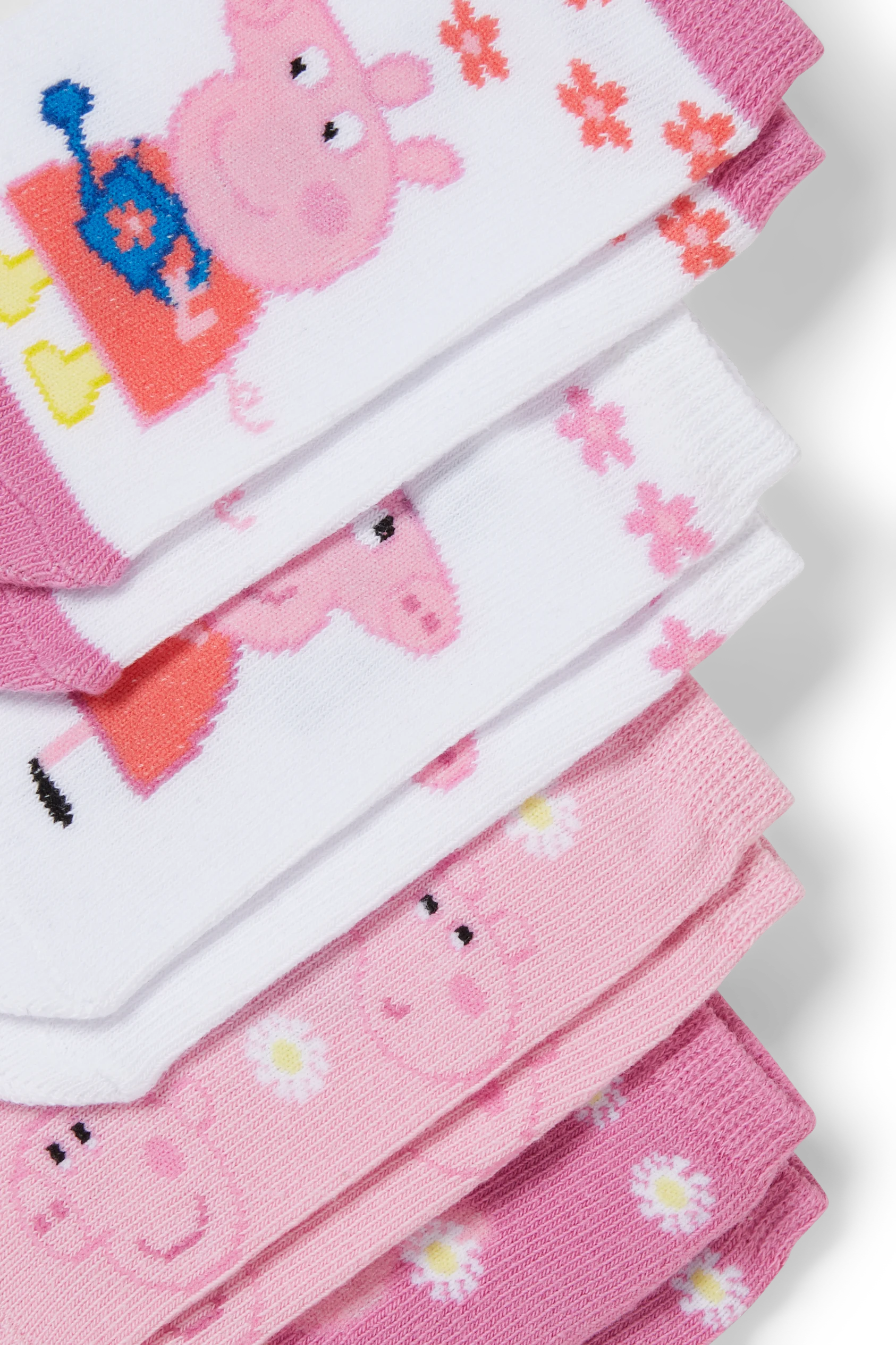 Multipack of 4 - Peppa Pig - trainer socks with motif
