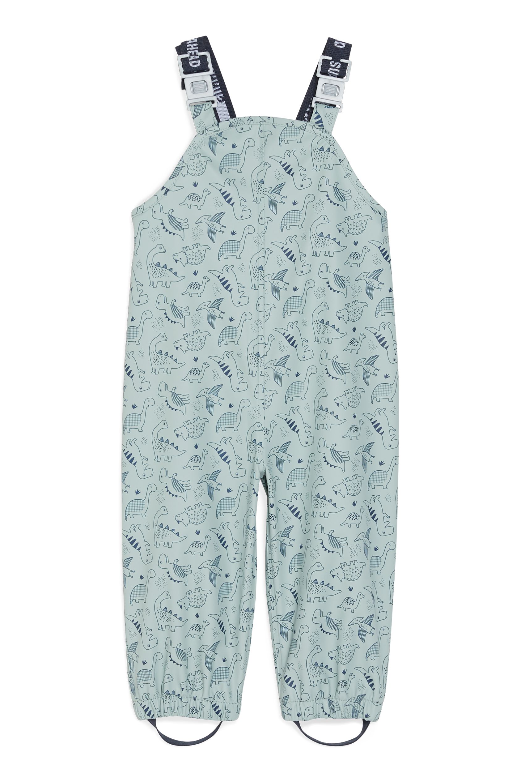 Baby waterproof dungarees - patterned