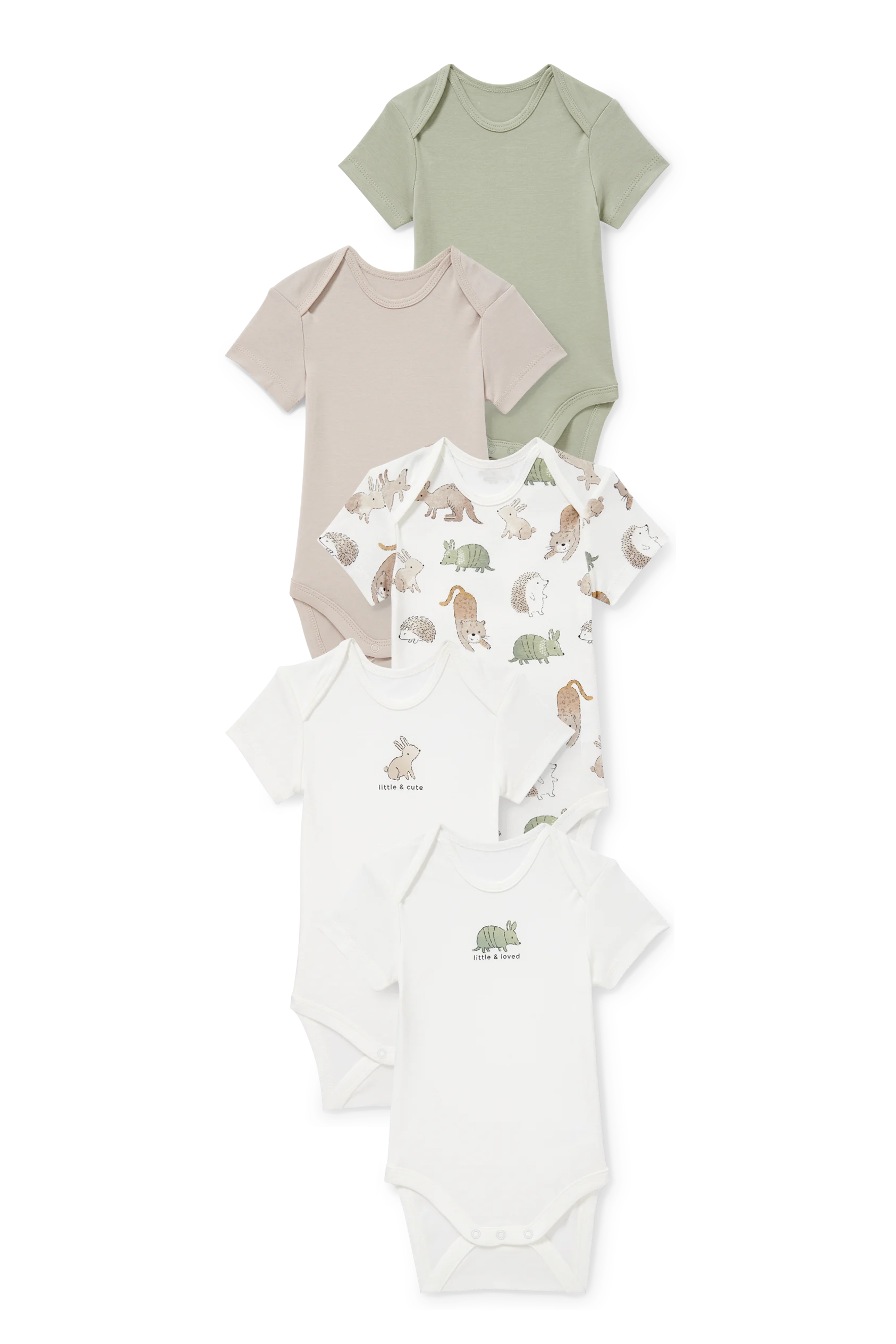 Multipack of 5 - baby bodysuit