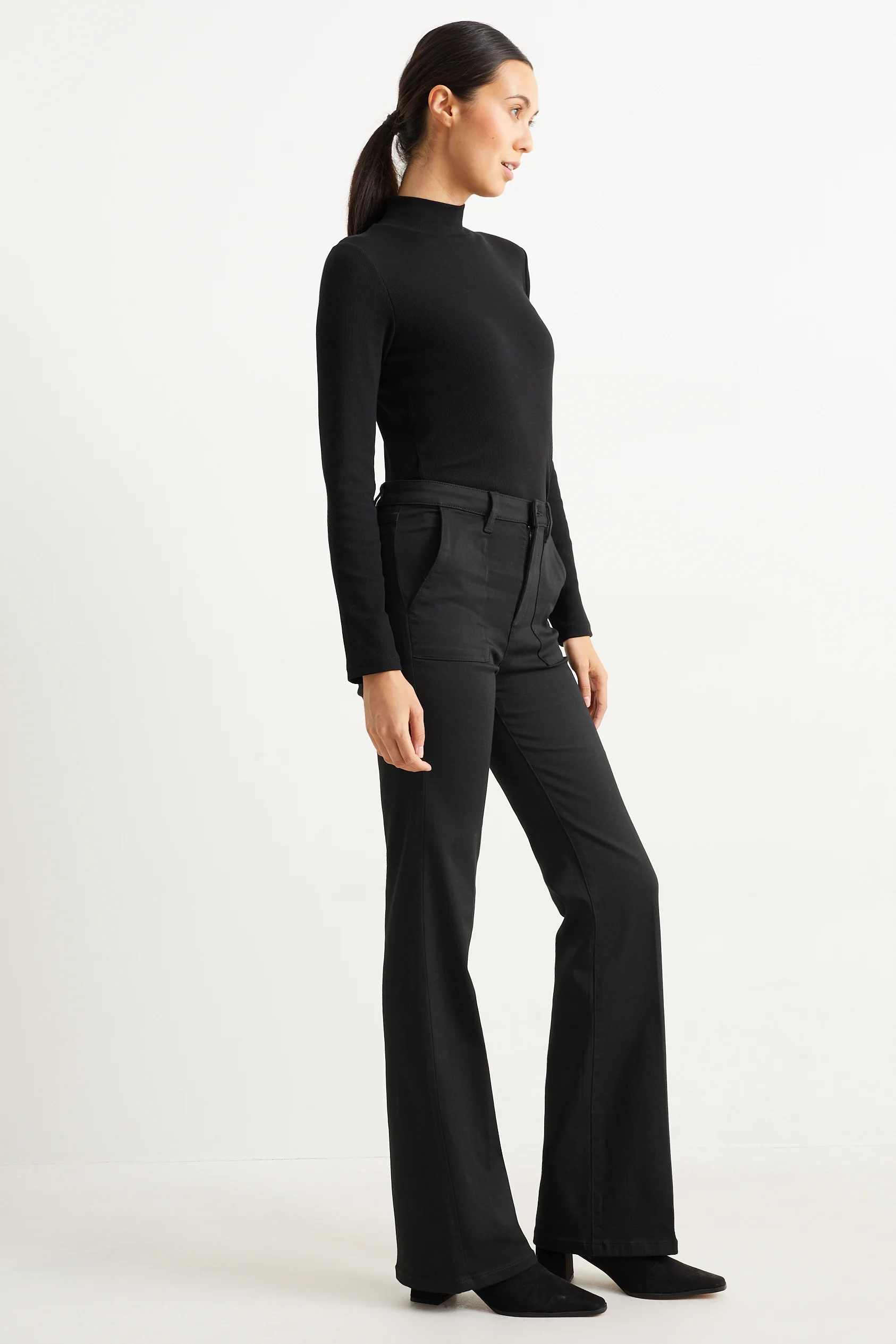 Cloth trousers - high waist - recycled