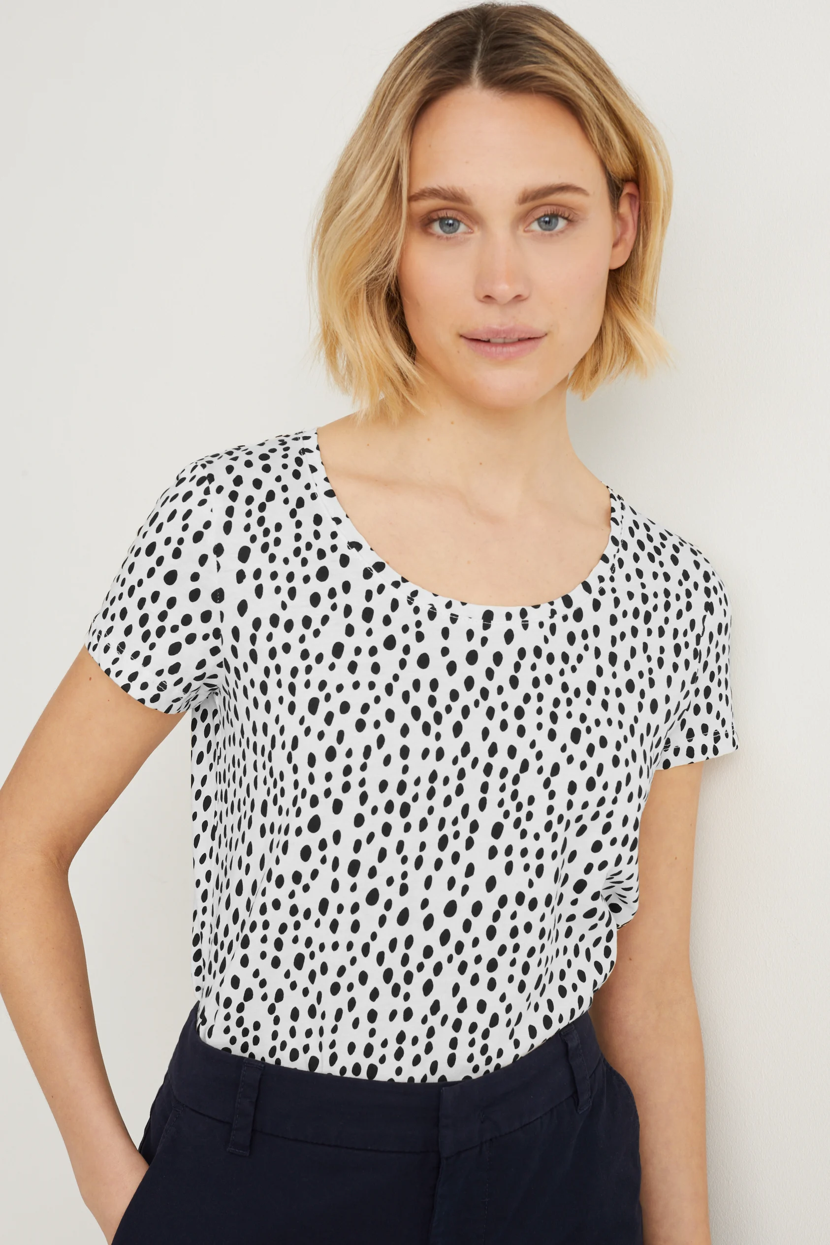 Basic T-shirt - polka dot
