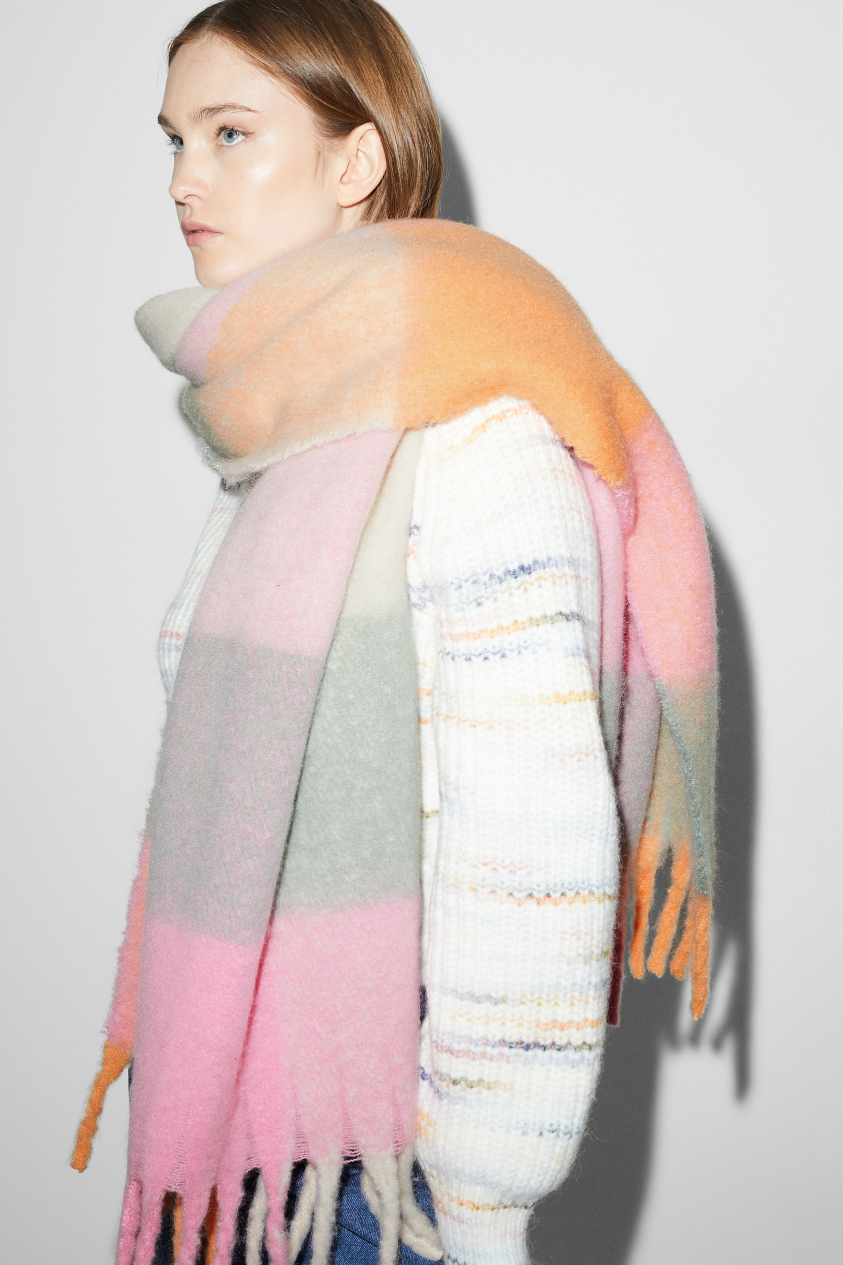 CLOCKHOUSE - scarf - check