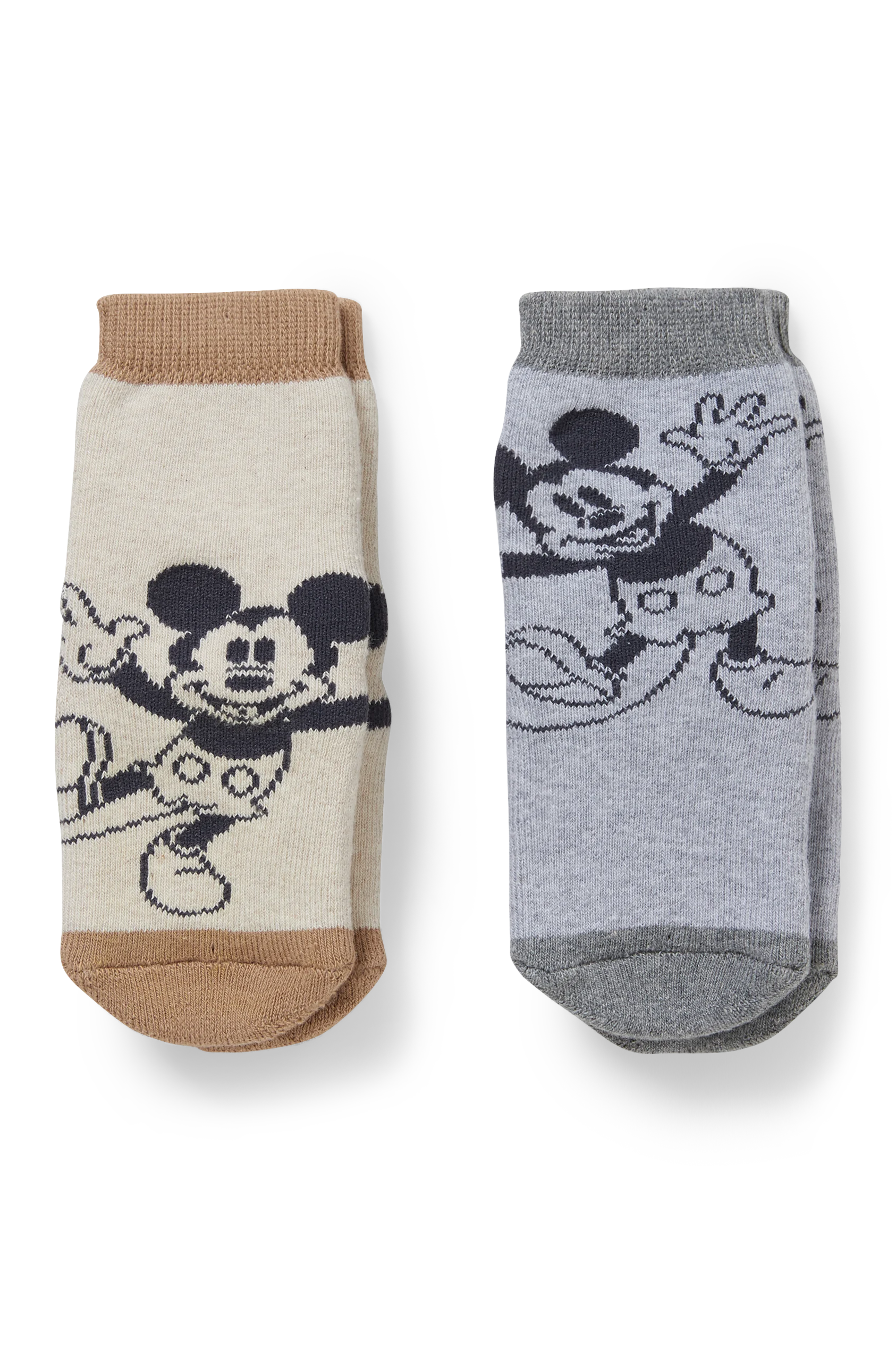 Multipack of 2 - Mickey Mouse - baby non-slip socks