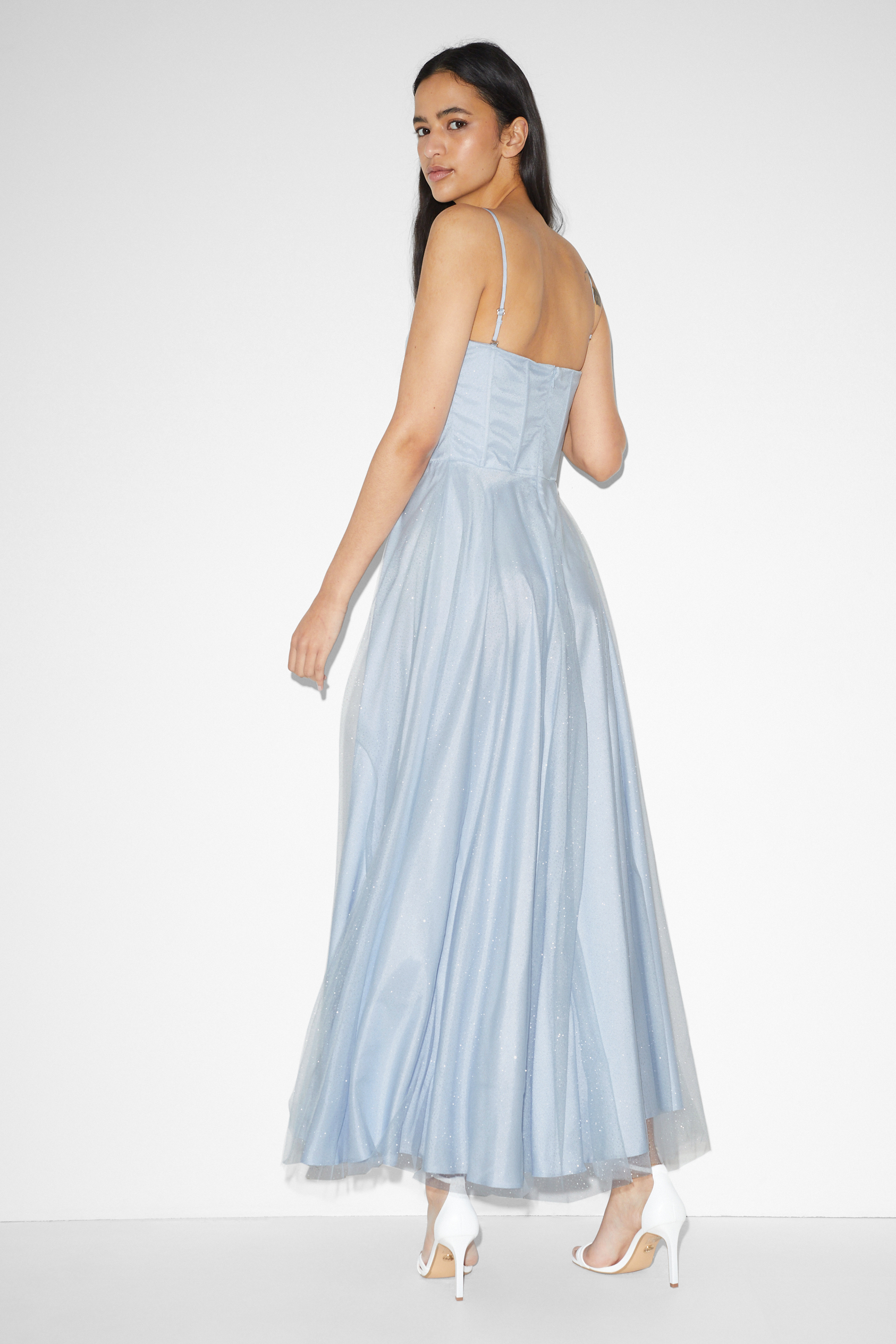 CLOCKHOUSE - fit & flare dress - shiny - partywear