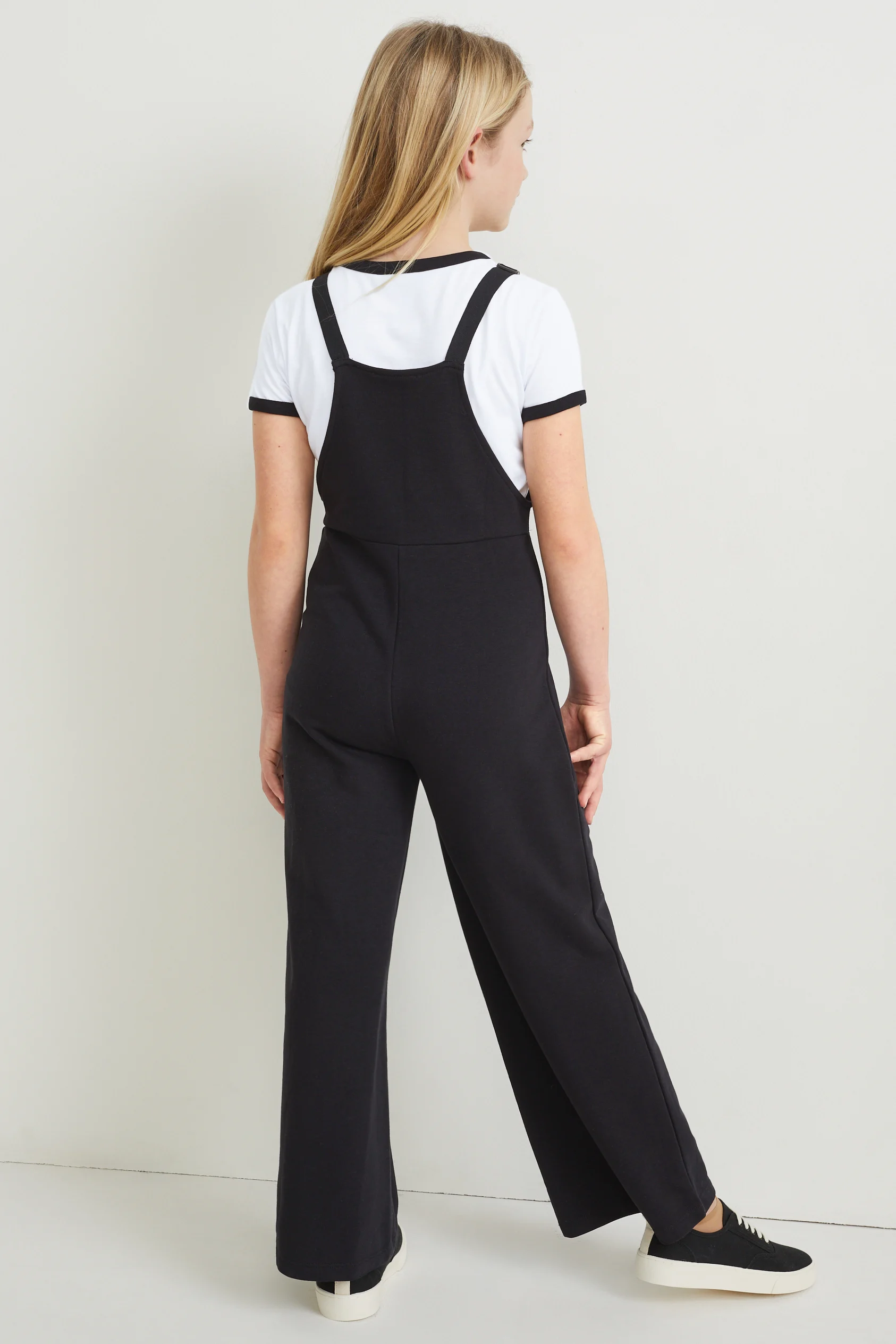 Set - dungarees and short sleeve T-shirt - 2 piece