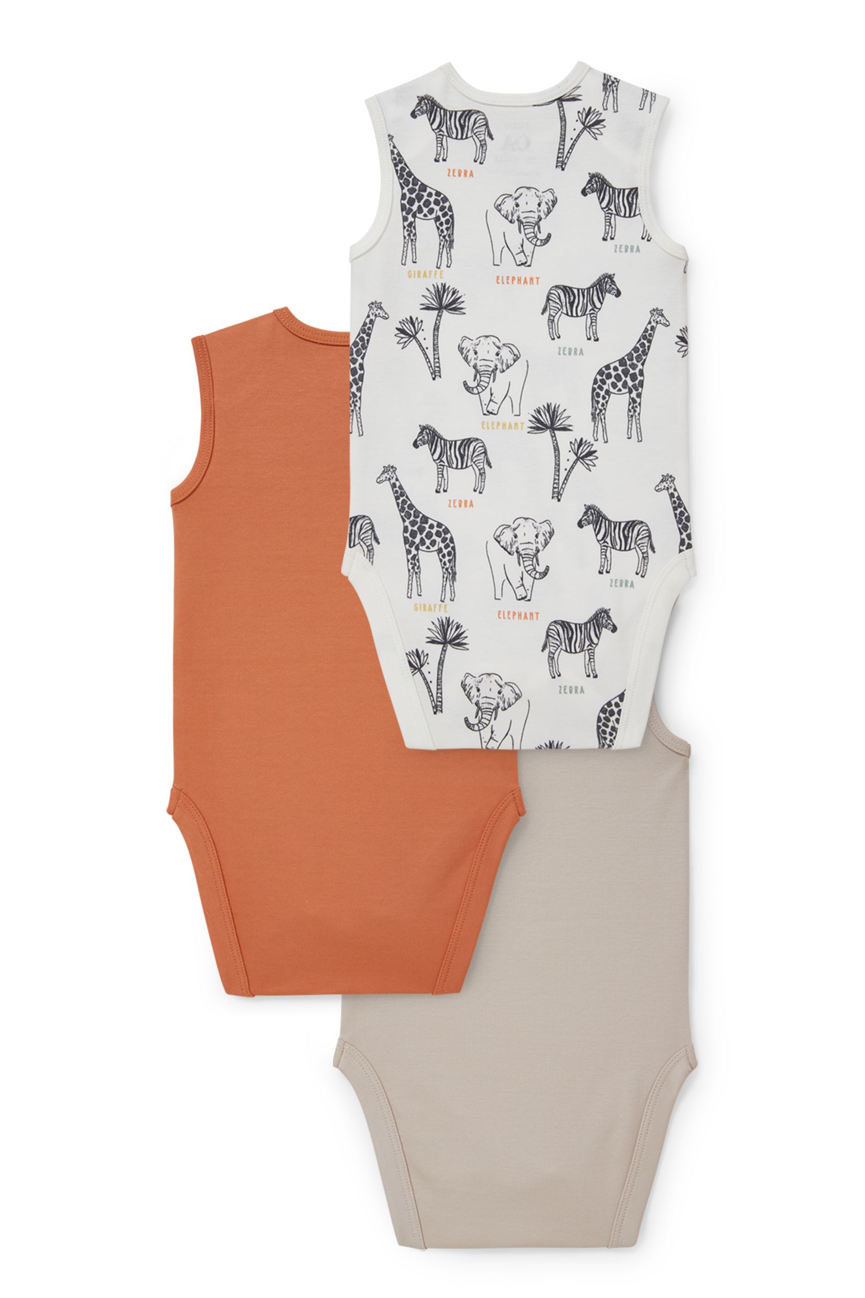 Multipack of 3 - baby bodysuit