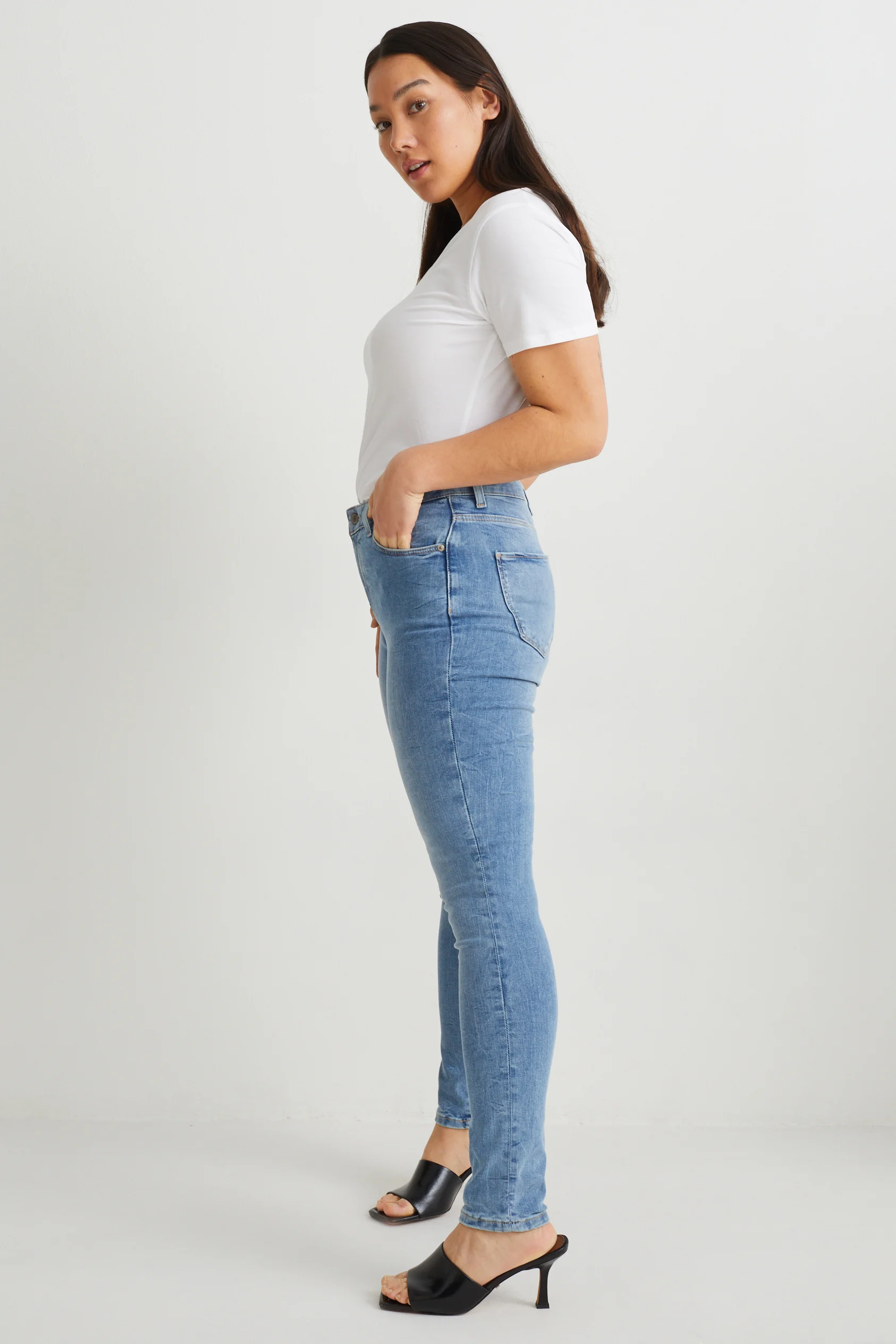 Curvy jeans - high waist - skinny fit - LYCRA?